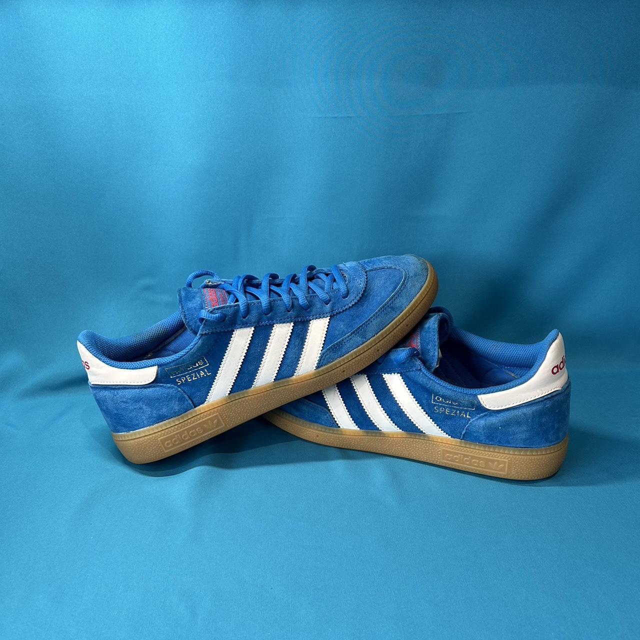 Adidas spezial blue and white (gum soles) shoes are... - Depop