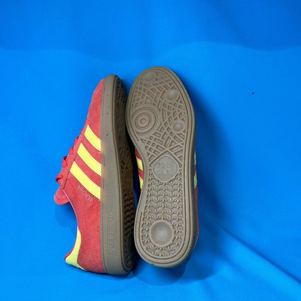 Adidas munchen handball red and yellow (gum... - Depop