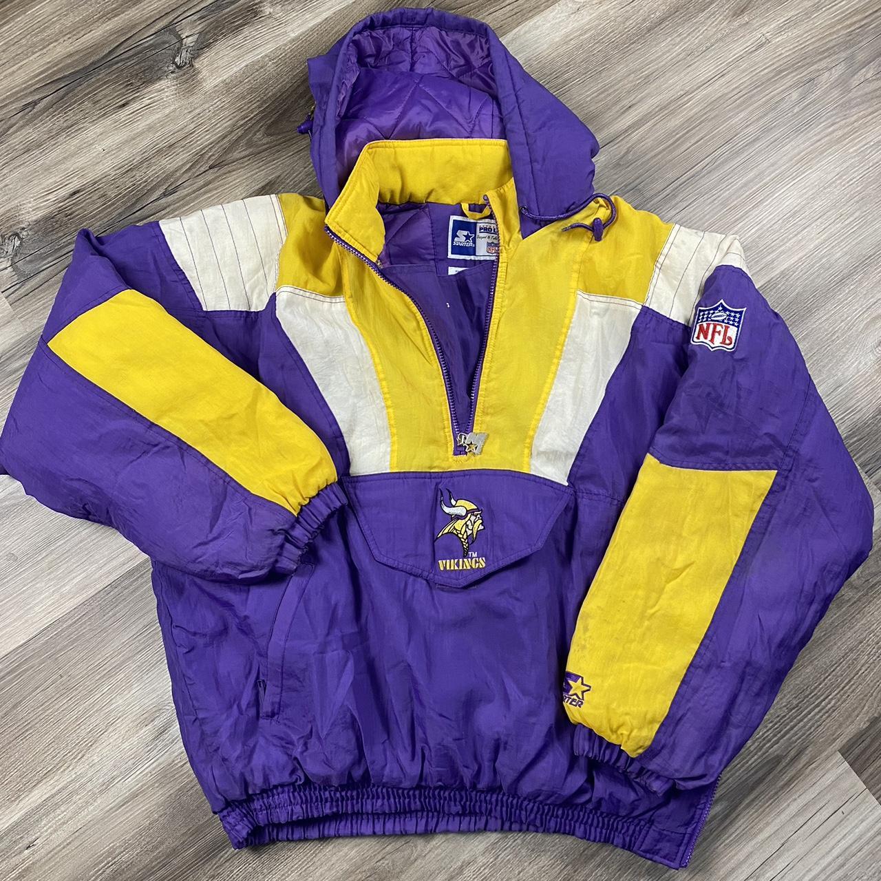 Vintage 90s Purple Logo Athletic X NFL Minnesota Vikings Jacket