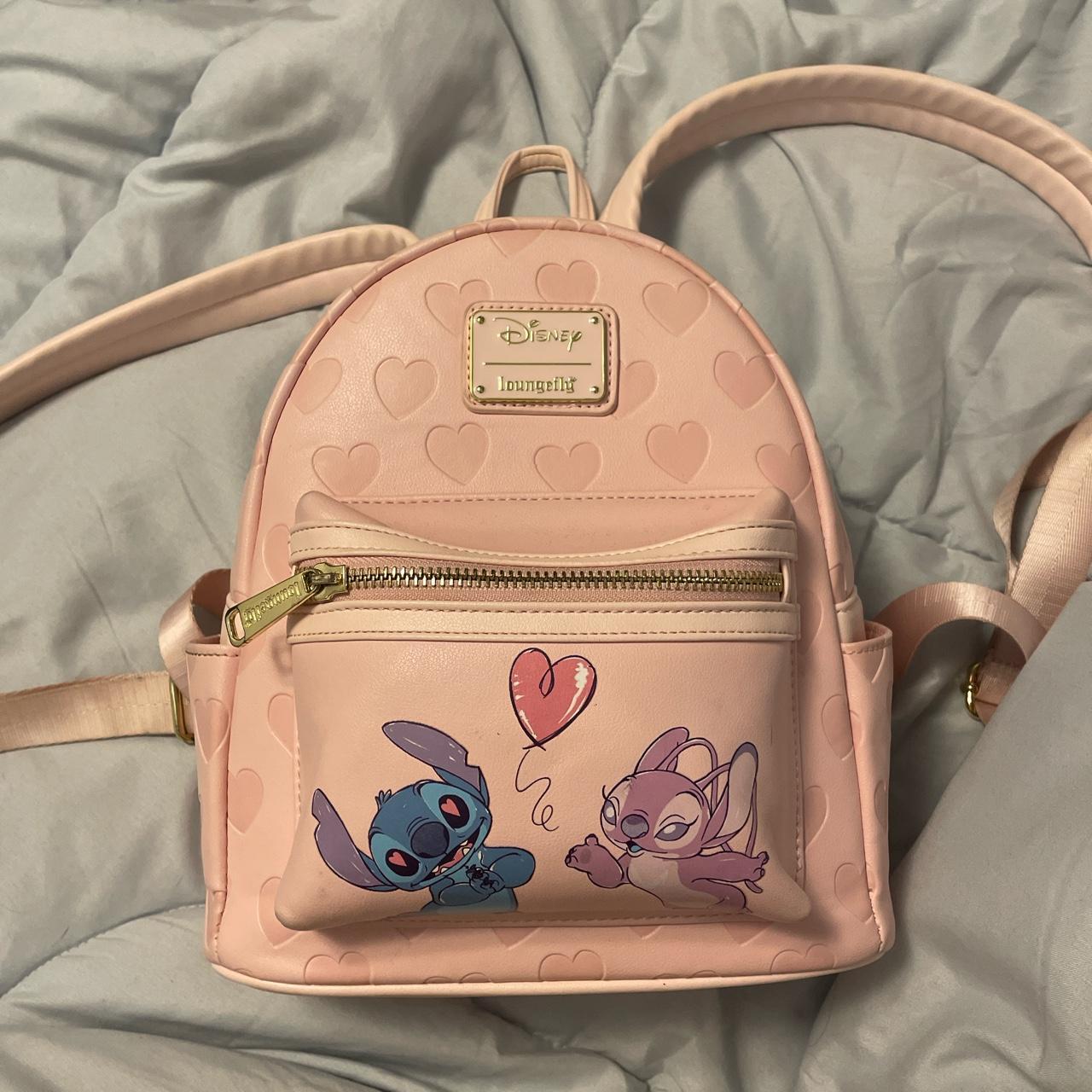 Loungefly Stitch and Angel mini backpack, I love... Depop