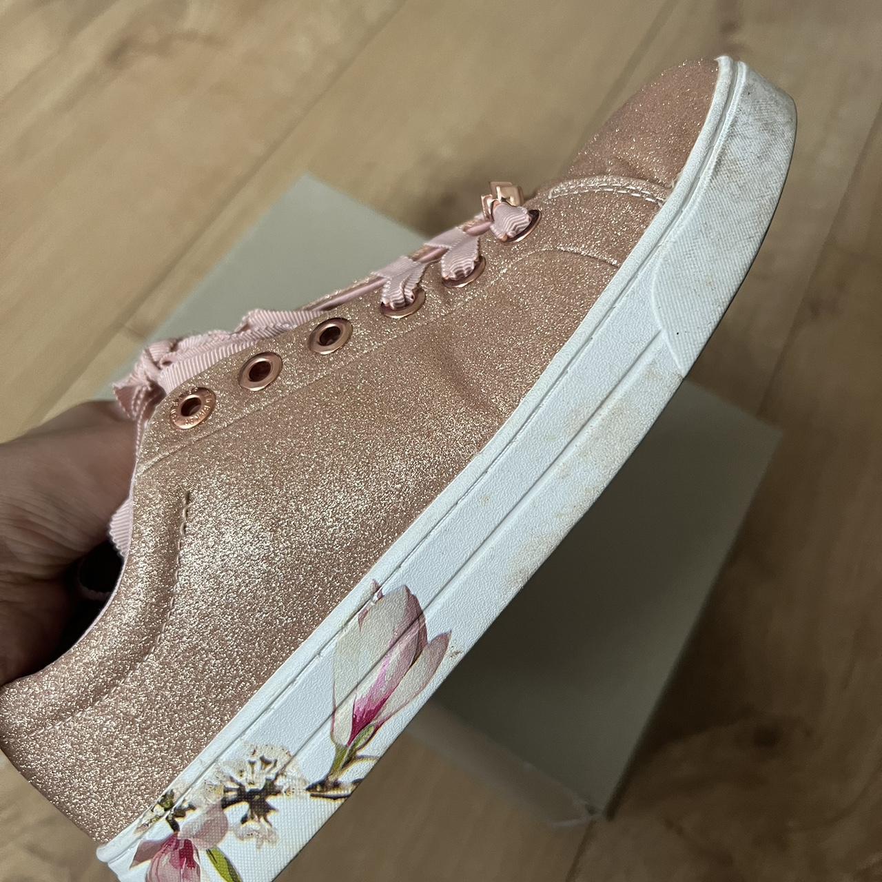 Ted baker rose gold trainers online