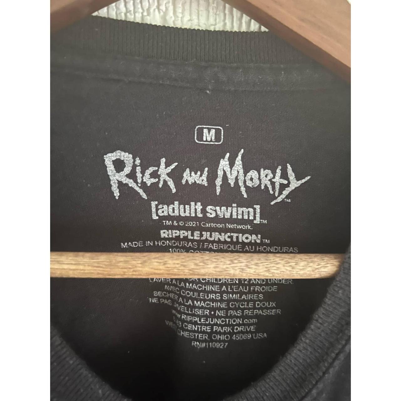 Rick and Morty graphic black t- shirt . Size medium - Depop