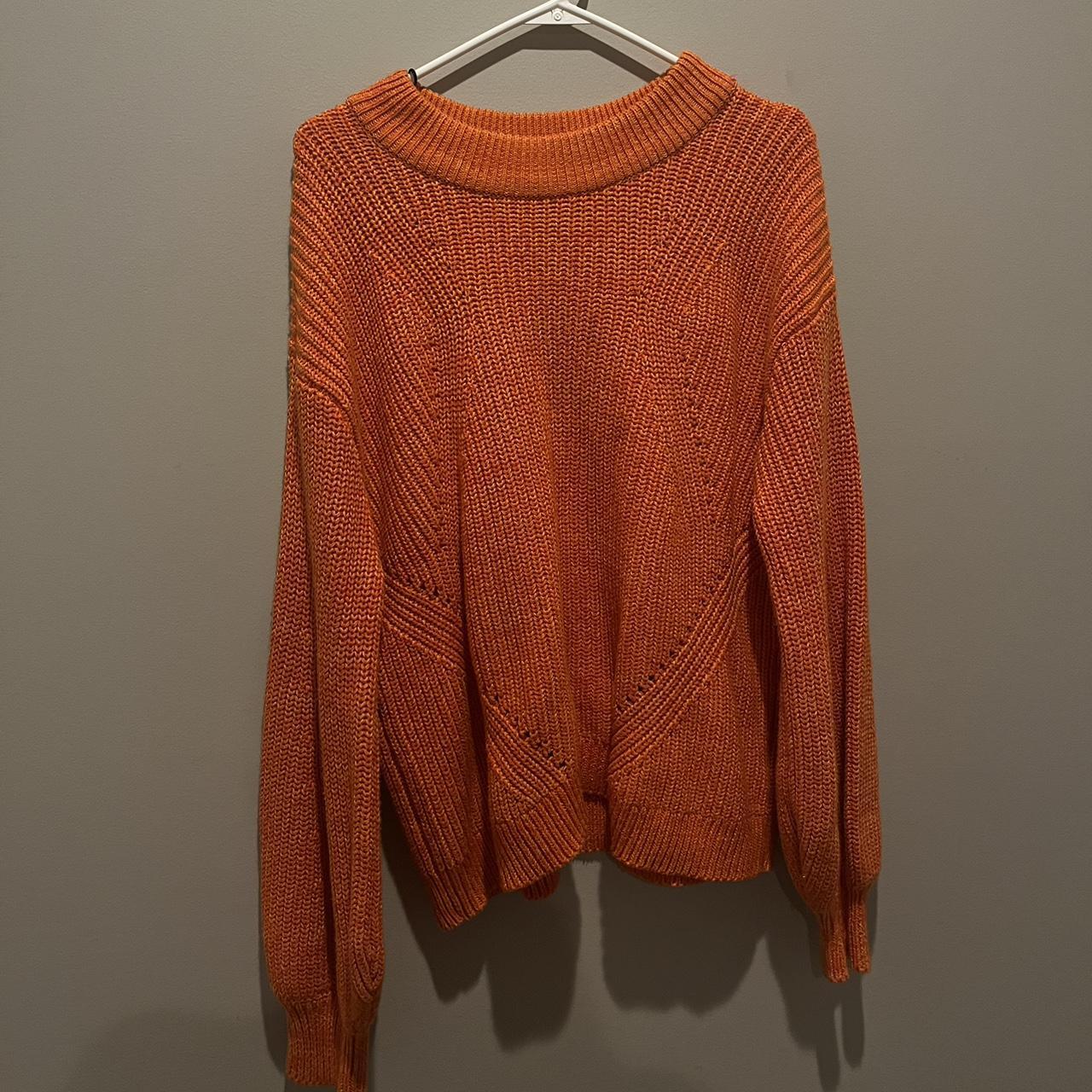 H&M Women's Orange Jumper Depop