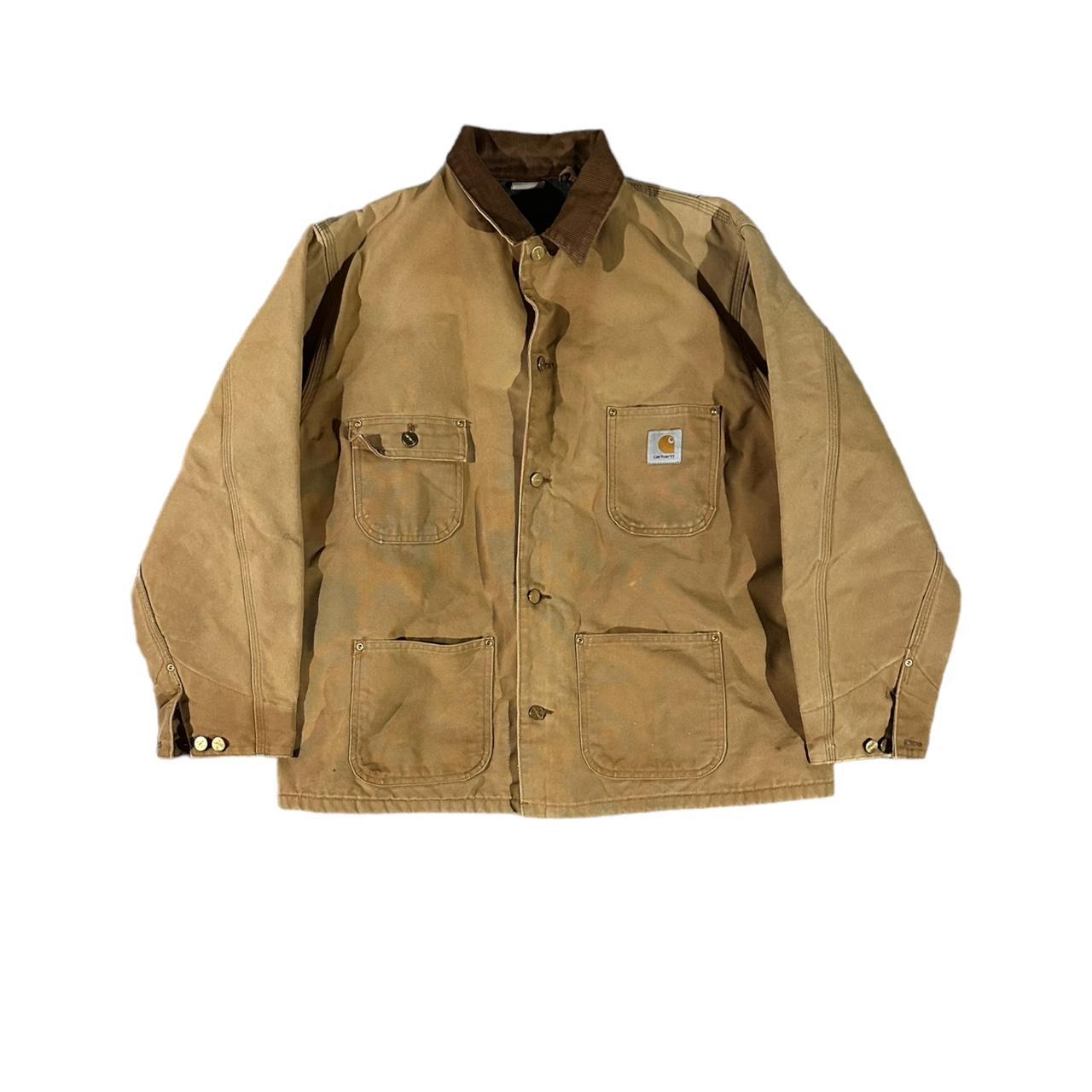 90s Vintage Carhartt Detroit-Style Jacket - Mens... - Depop