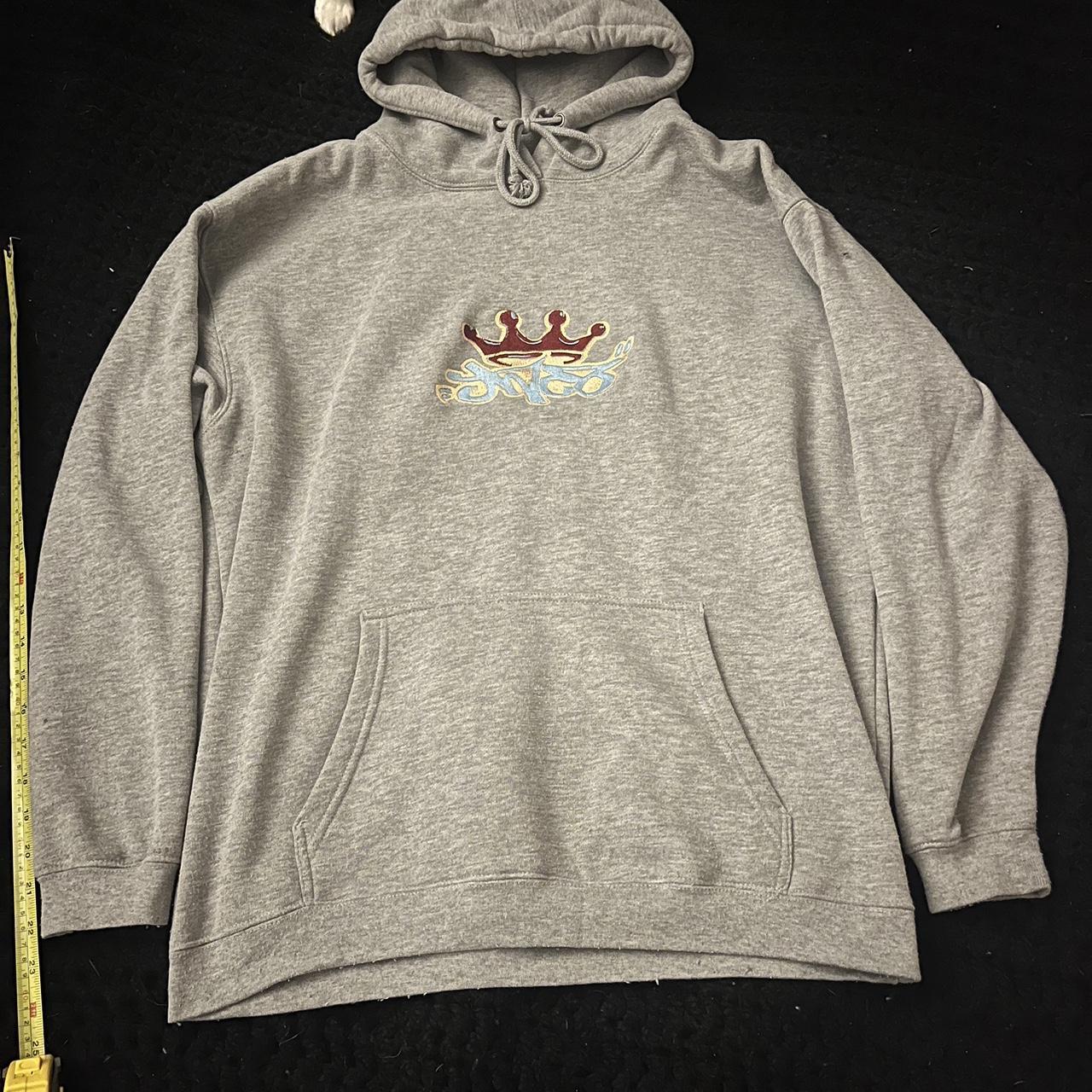 super sick crown jnco hoodie practically new size L ... - Depop