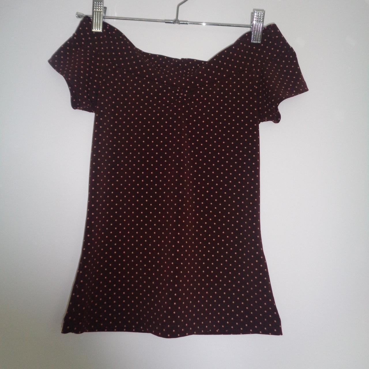 polka dot top vintage forever 21 top. off the