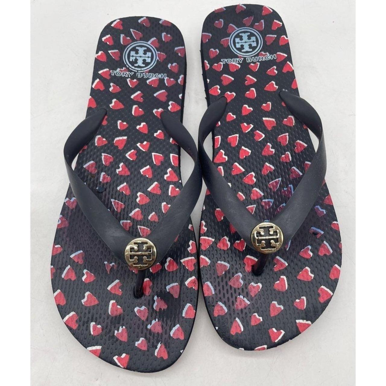 Tory burch outlet blue flip flops