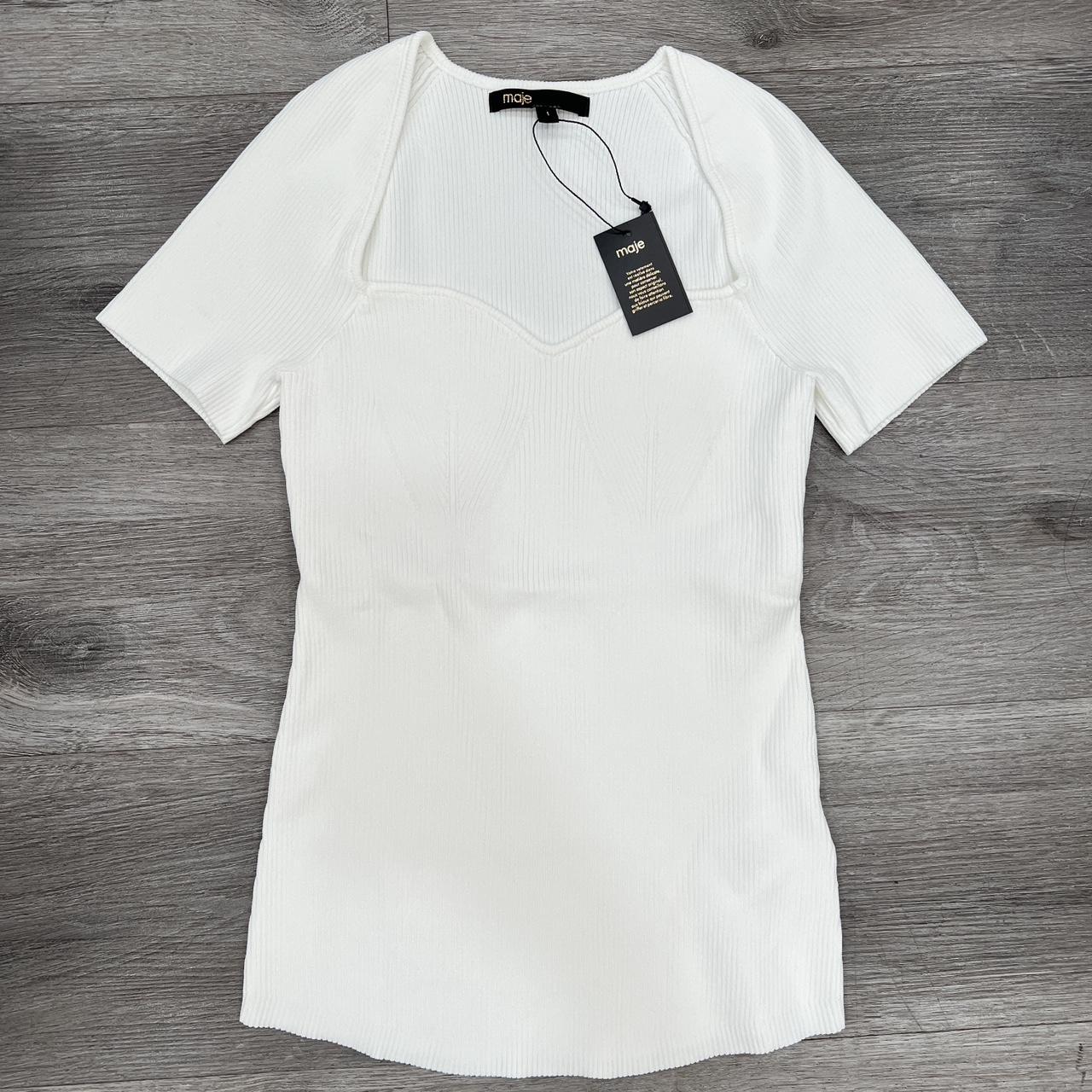Maje Women's Shirt White/Cream – Maje Knit Top Never worn