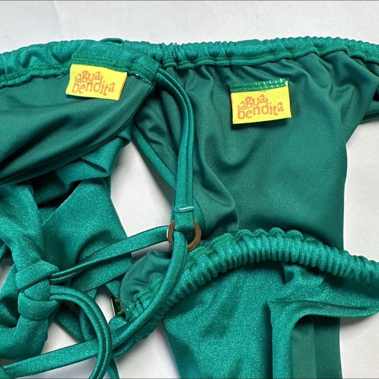 Agua Bendita Women's Green Bikinisandtankinisets Depop