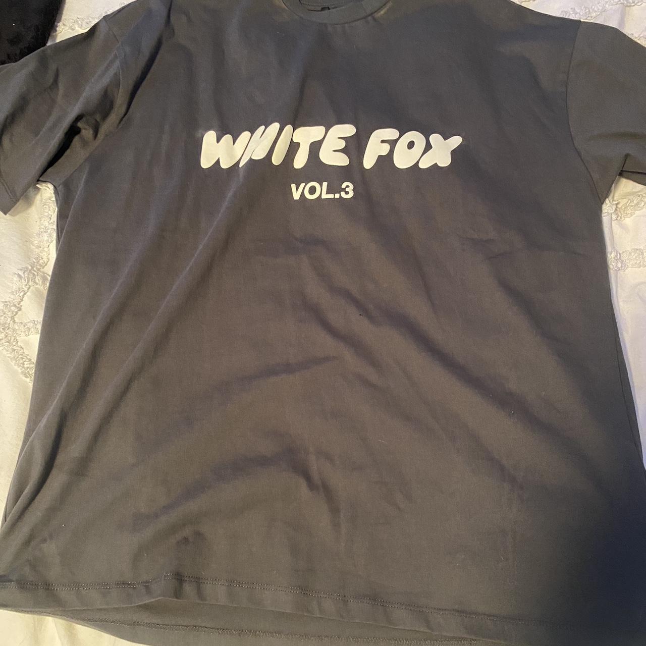 White fox basic dark grey tee shirt RRP... - Depop