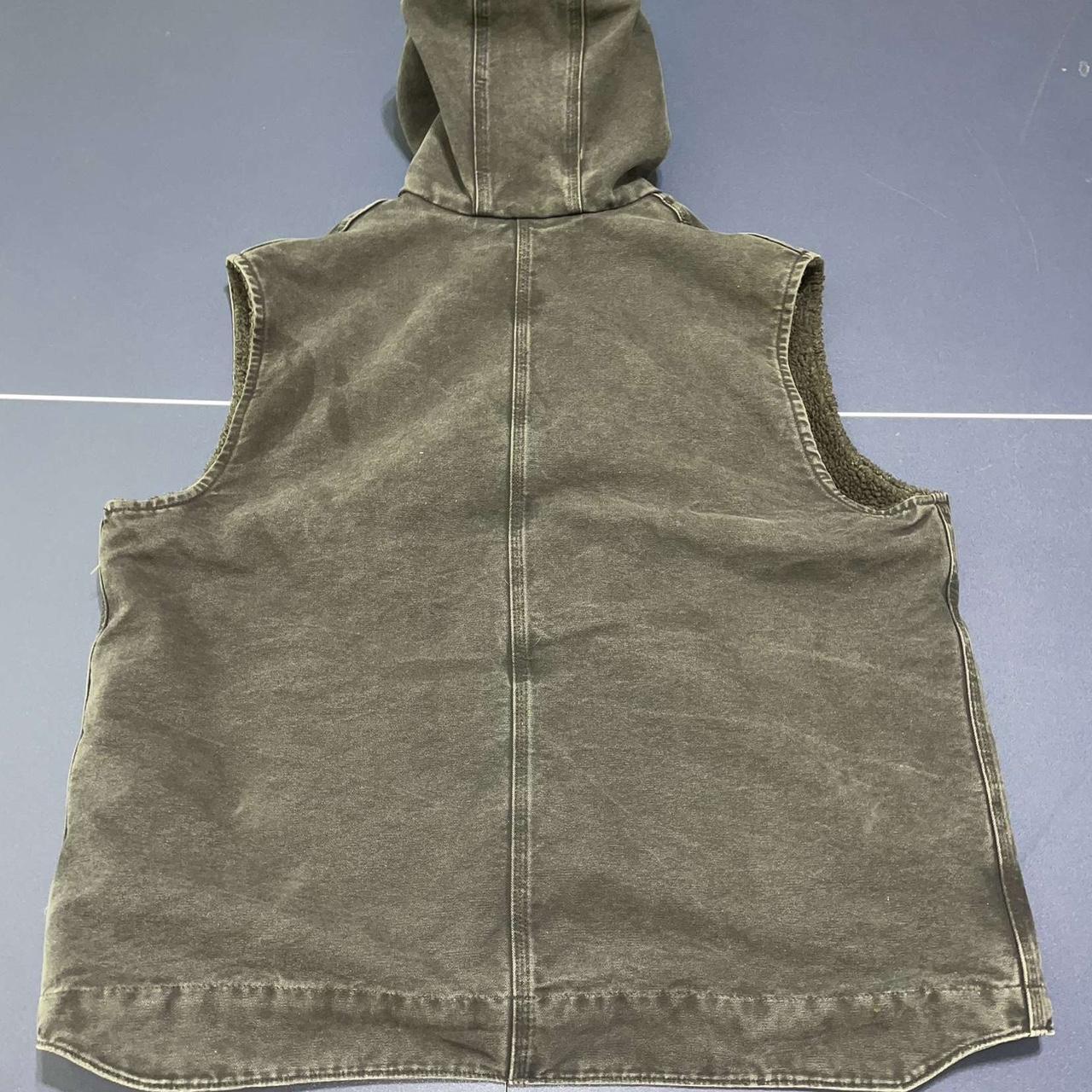 Black Carhartt Fleece Insulated Distressed Workwear... Depop