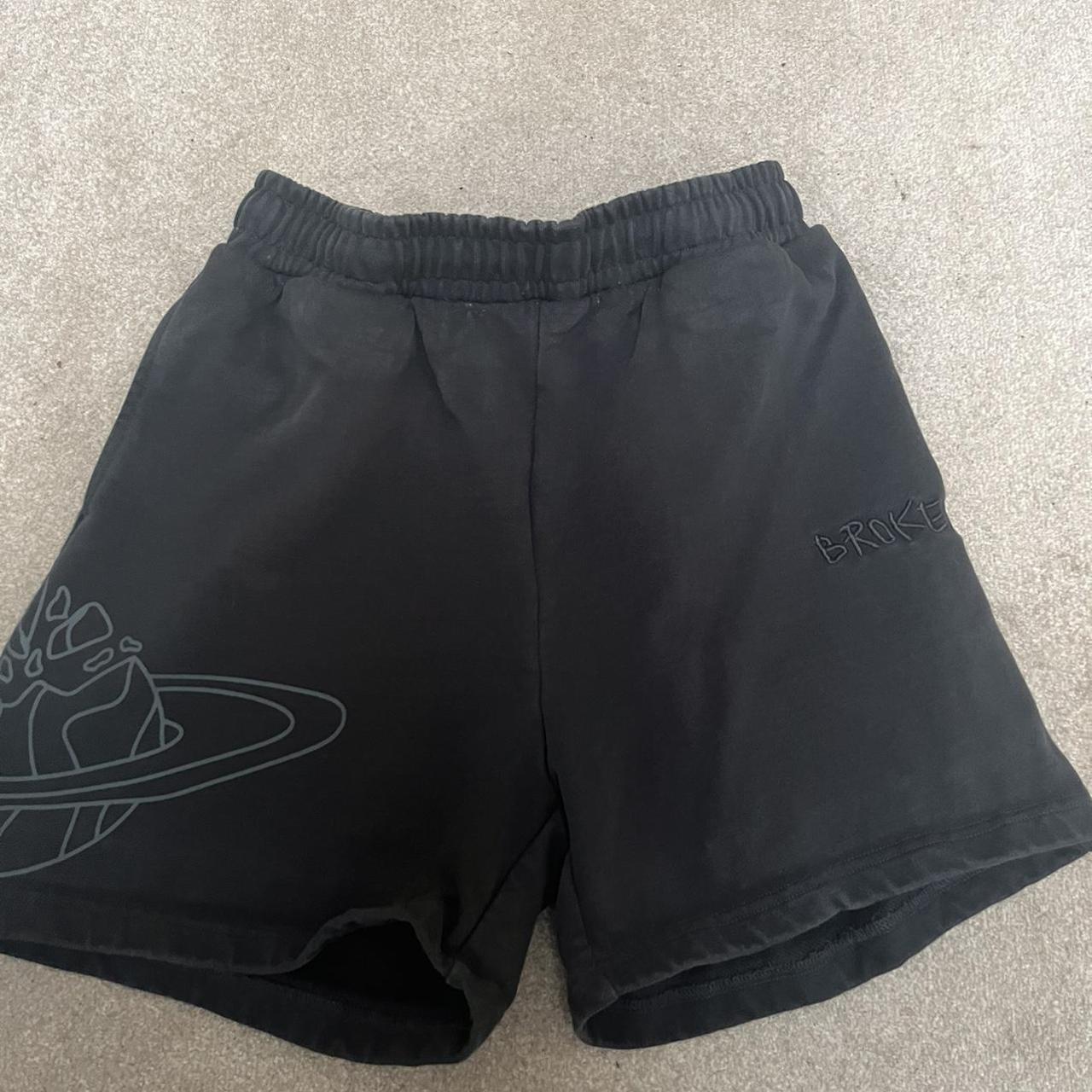 Broken planet market black shorts Worn twice... - Depop