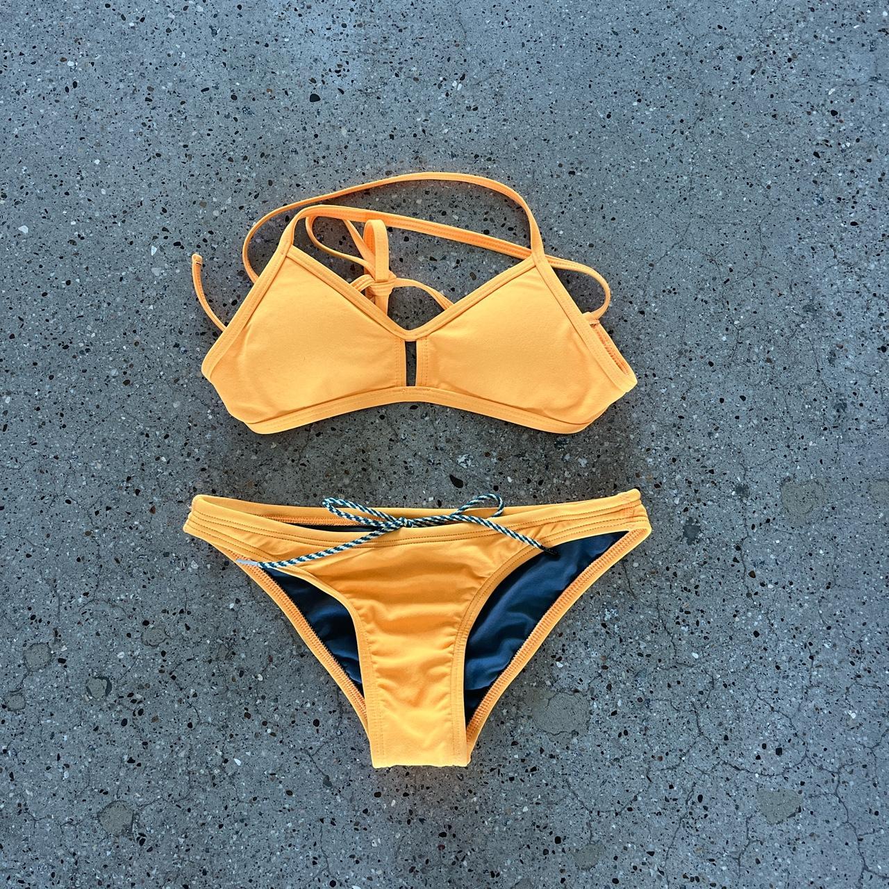 Jolyn bikini xs. Mango color in both top and bottom.... - Depop