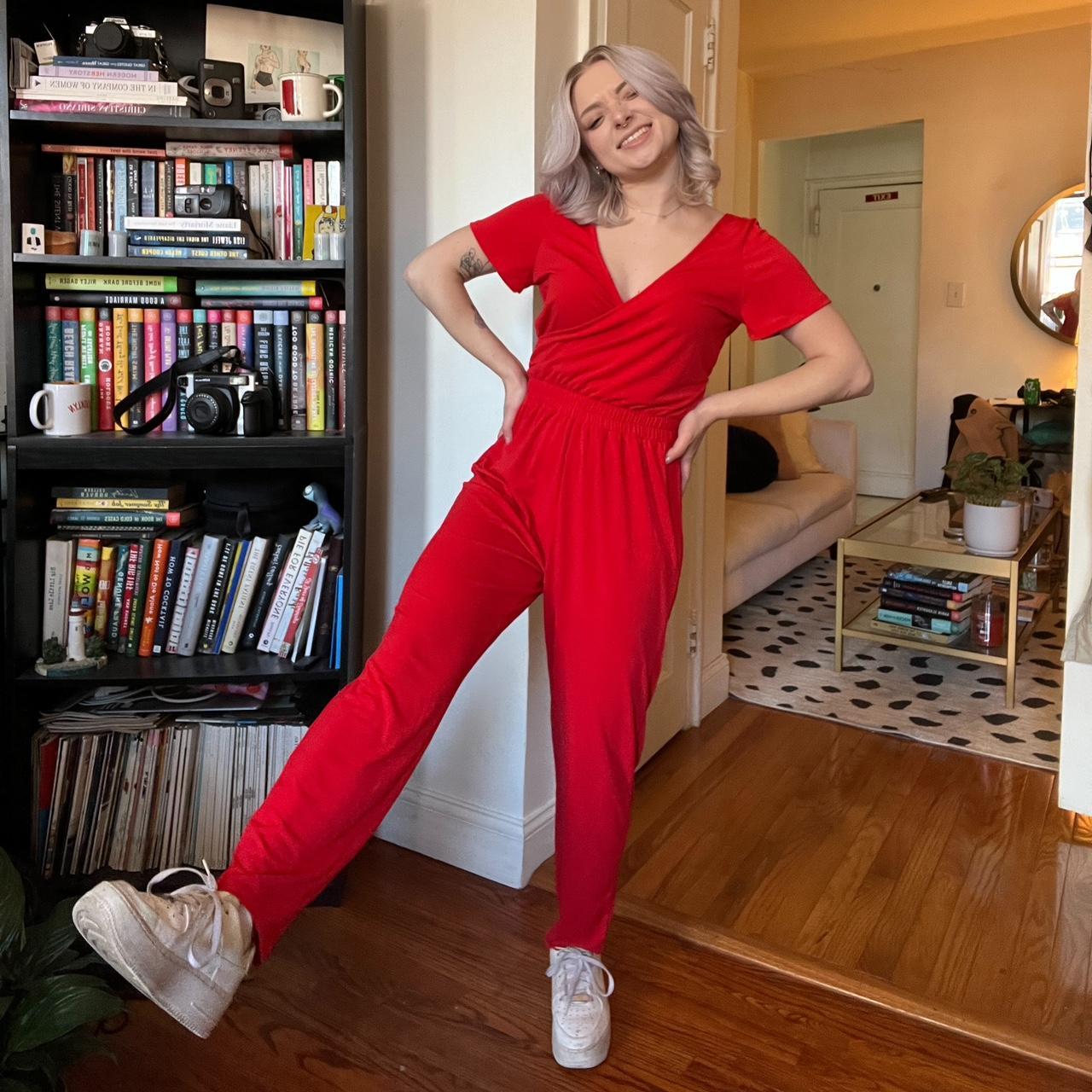 Red Jumpsuit  Outfit of the Day in Style
