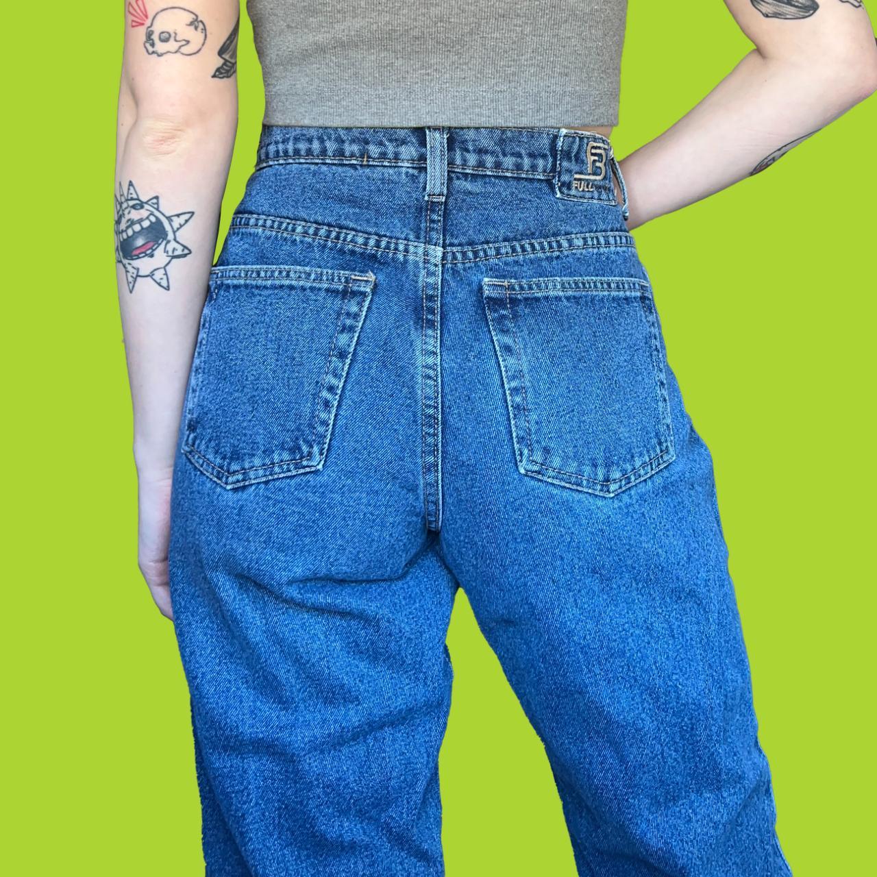 American Vintage Women's Blue Jeans | Depop