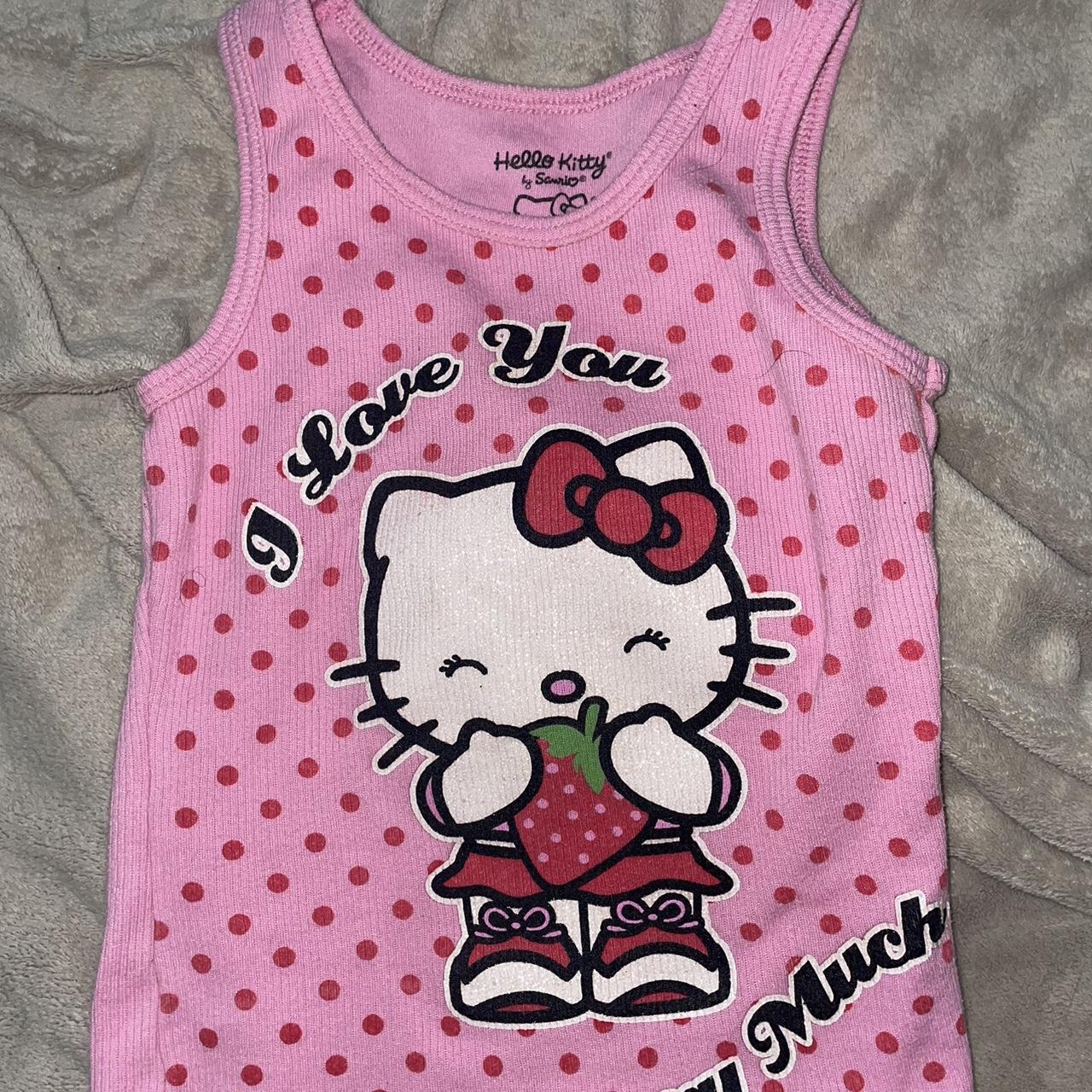 Pink lace Y2K 00s tank top with thick pink ribbon - Depop