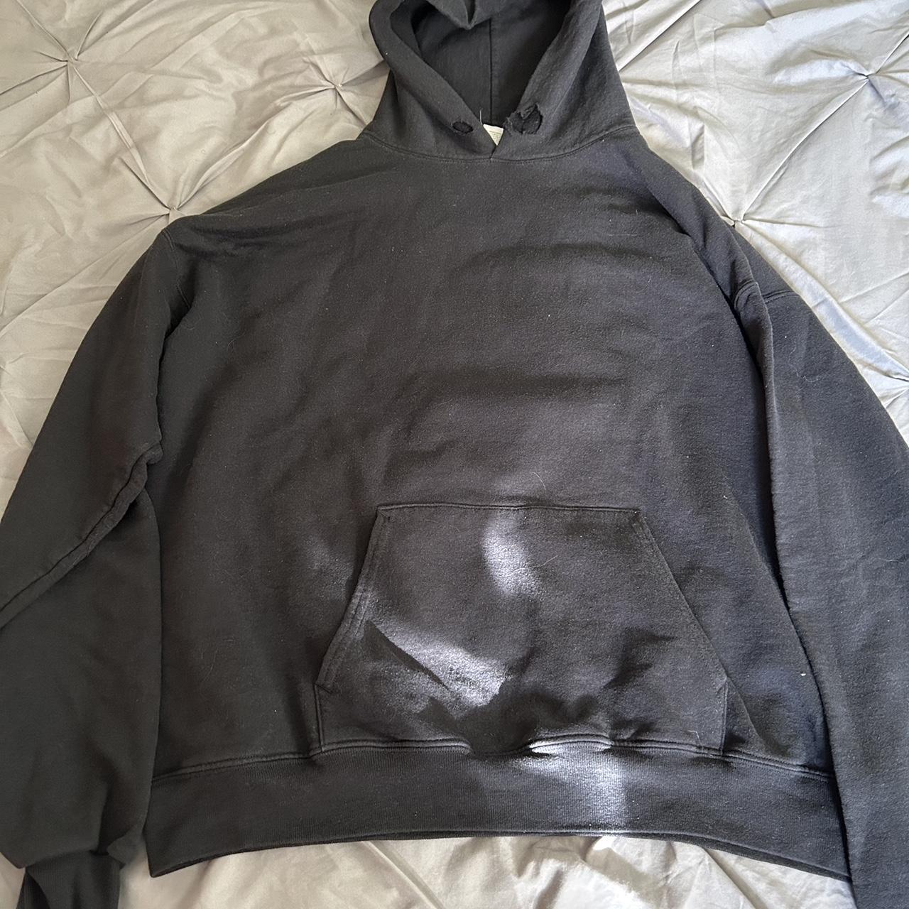Distressed Unbranded Faded Hoodie Size L Two hole... - Depop