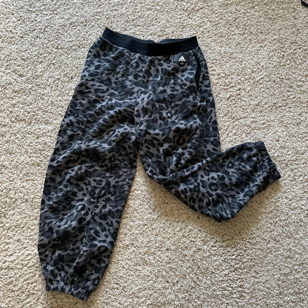 Cheetah print Adidas sweatpants, Size: SMALL