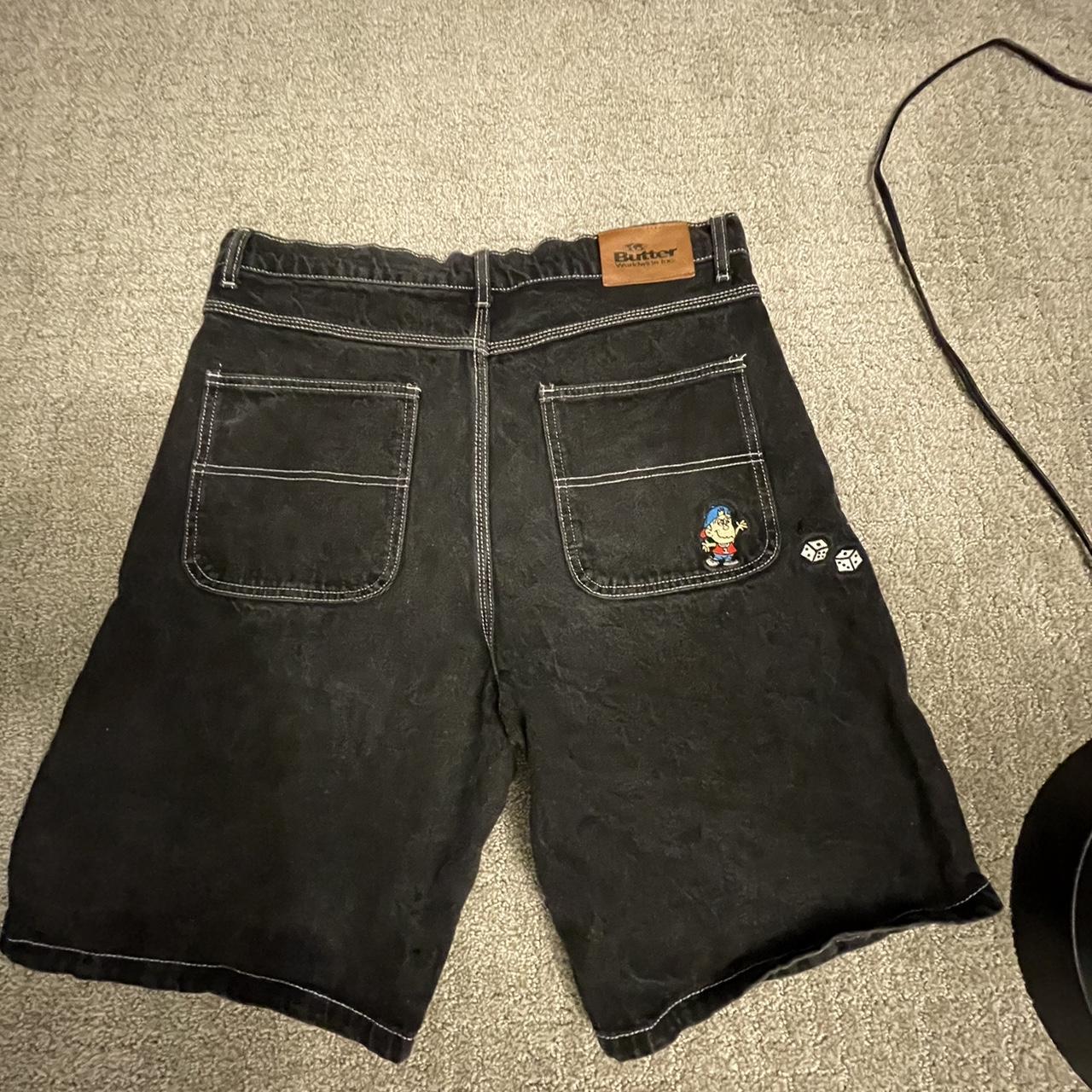 Butter Goods.Dice Roll Jorts rare fire fits like... Depop
