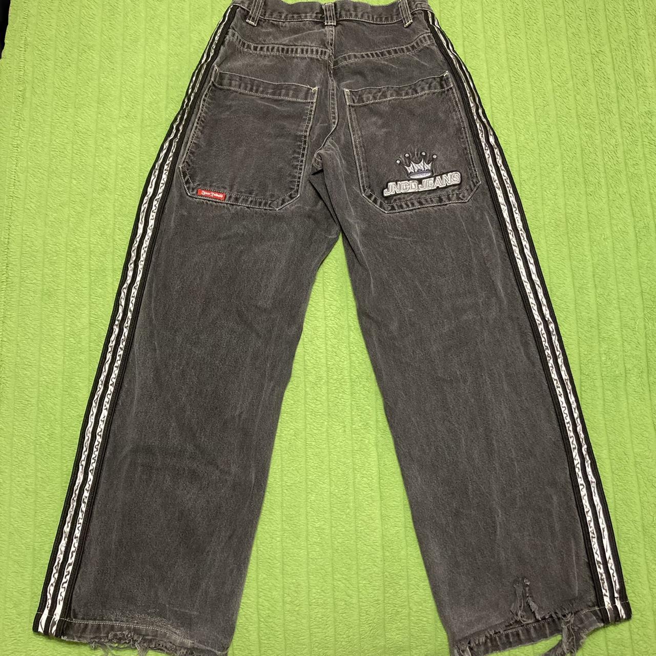 Y2k Rare baggy faded black jnco jeans with metallica... - Depop