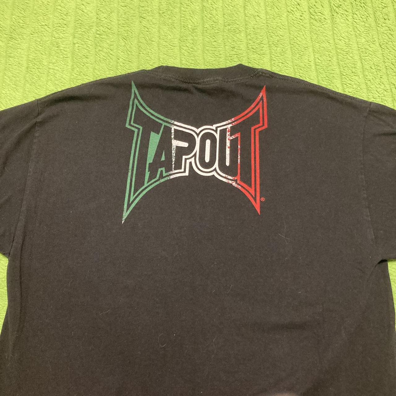 Cyber Y2k Mexican flag tapout shirt Size large... - Depop