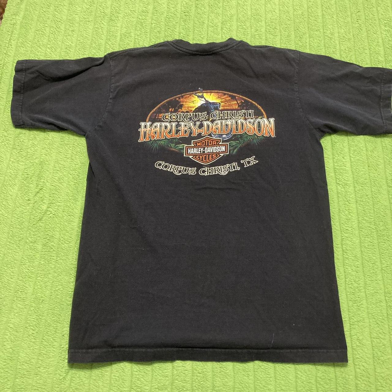 2000s Harley Davidson corpus Christi TX flames... - Depop