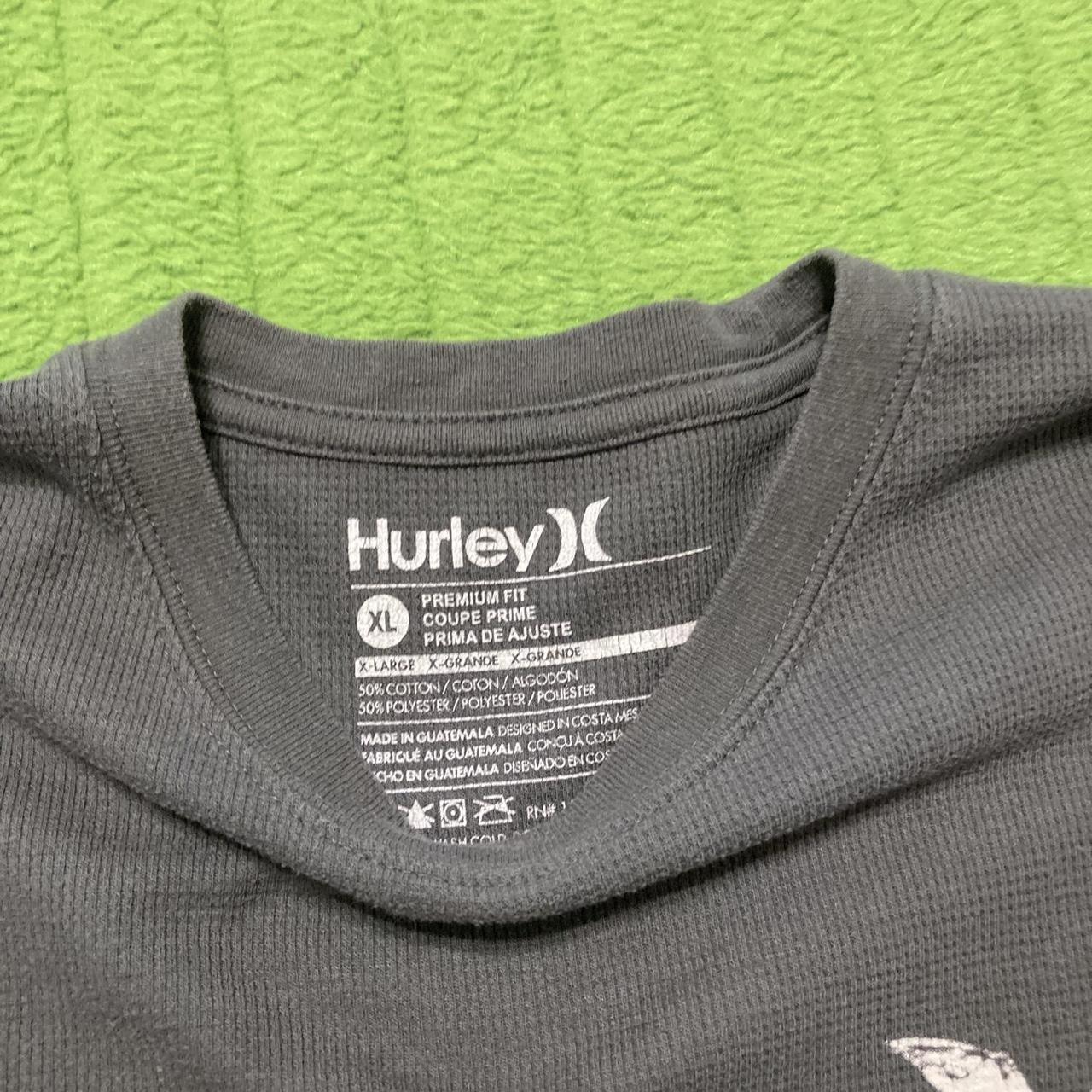 2000s Classic Hurley Spell out thermal graphic... - Depop