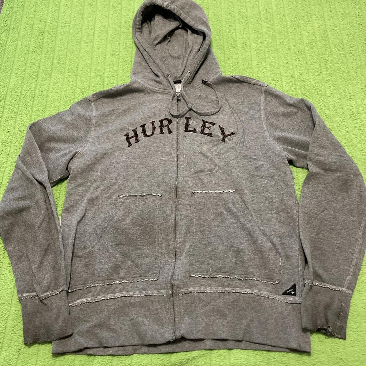 Hurley Boys' Solar Pullover Hoodie, Dutch Green Heather, 7