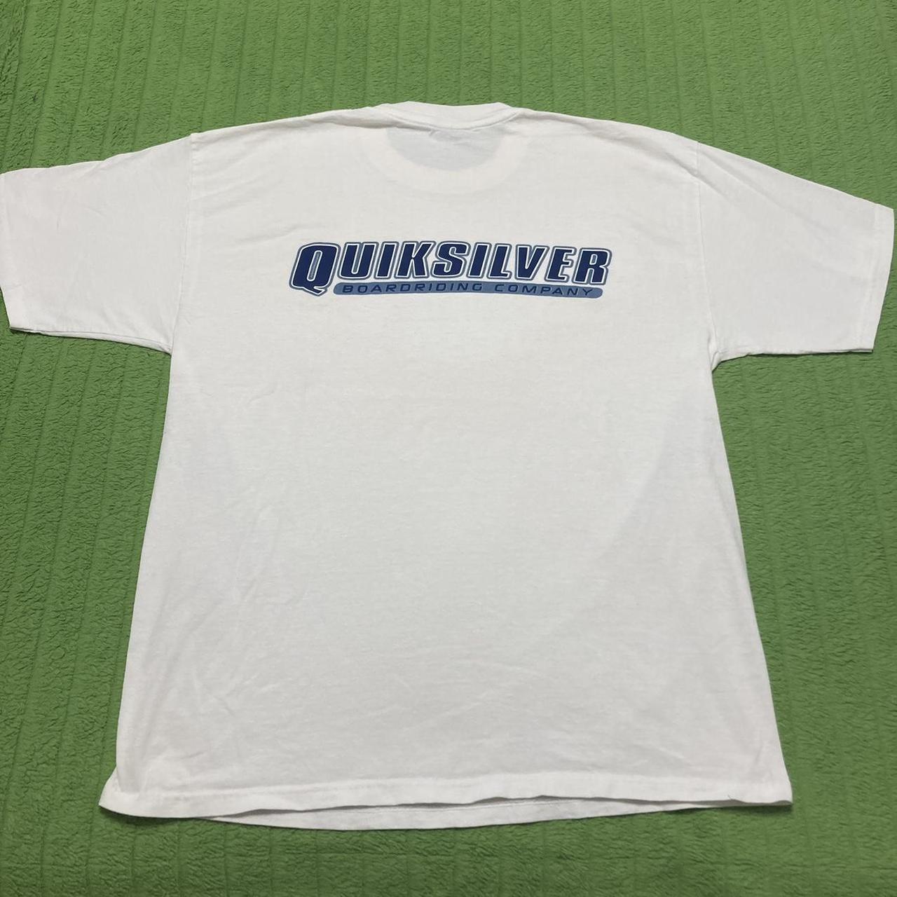 Cyber Y2k classic double sided quicksilver shirt... - Depop