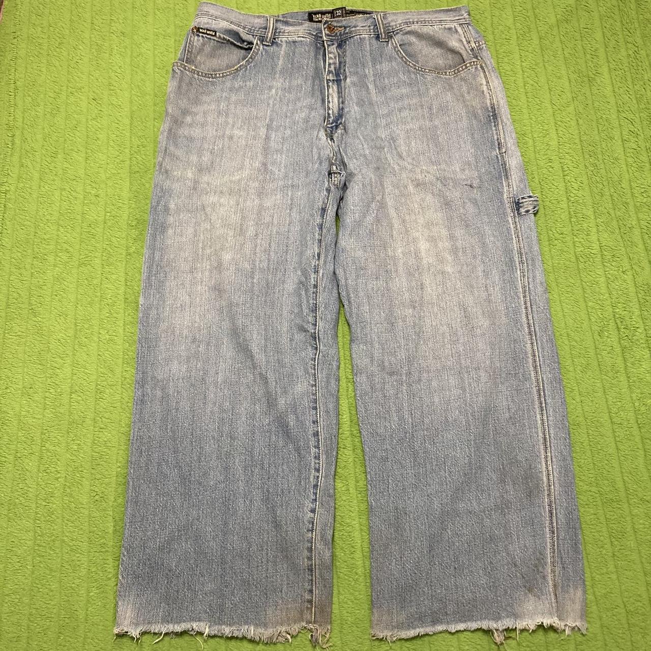 Cyber Y2K supper Baggy distressed Ecko unltd... - Depop