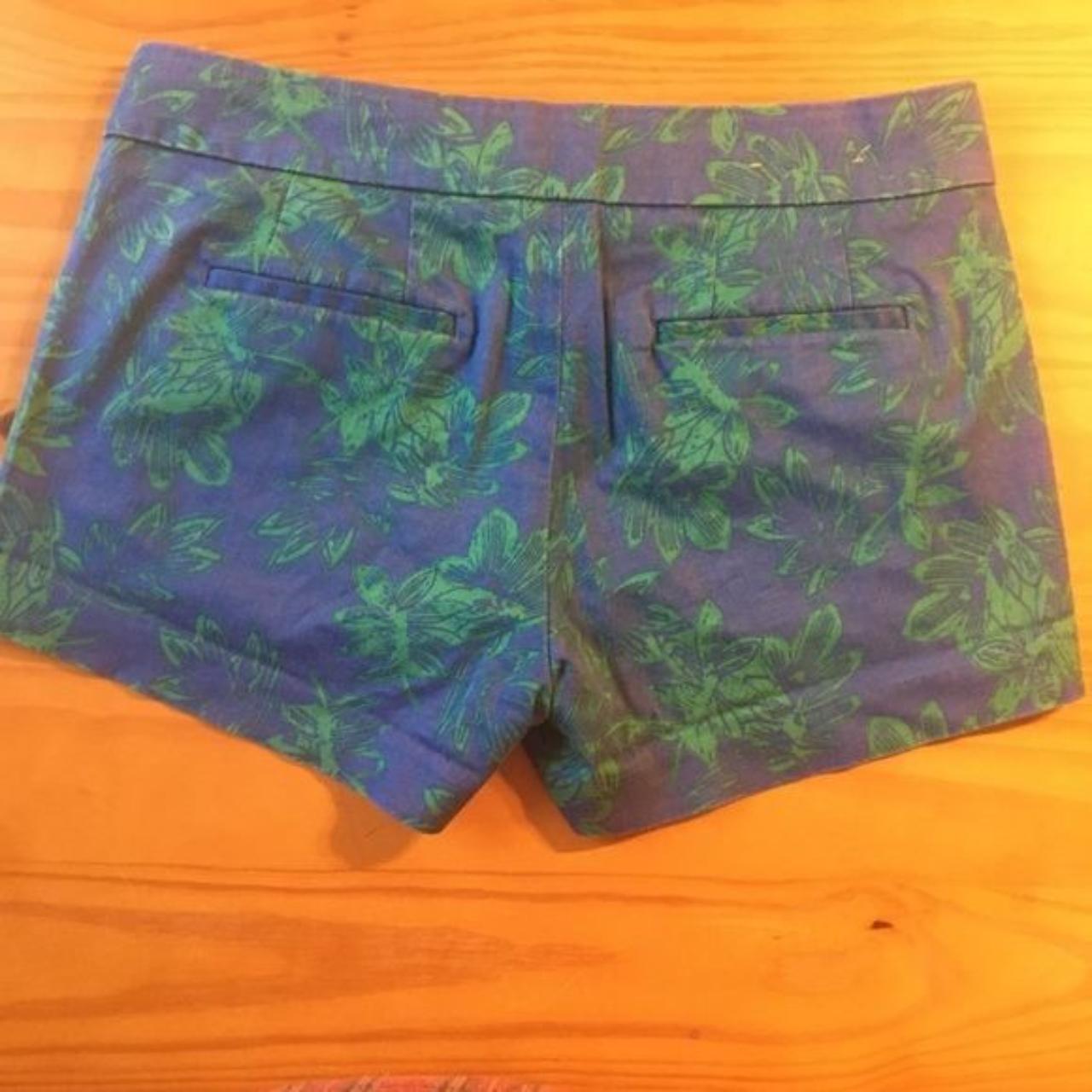 Women's Blue and Green Shorts | Depop