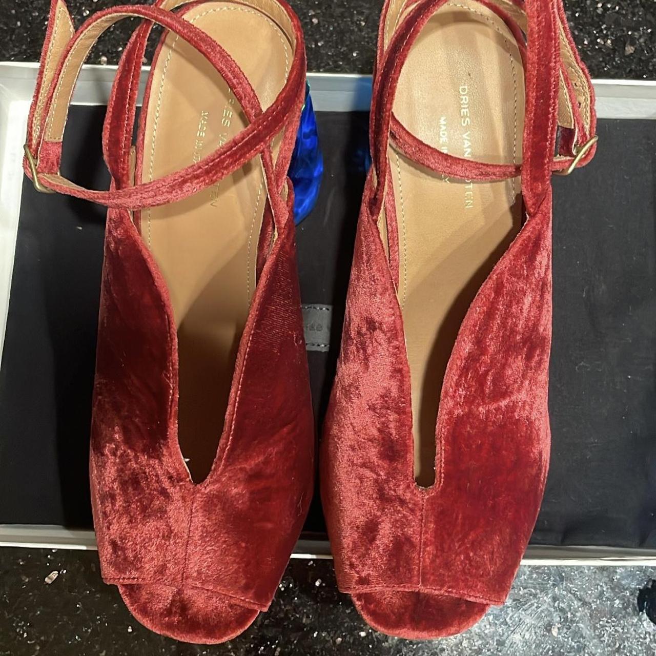 Dries Van Noten Women's Burgundy and Red Sandals (4)