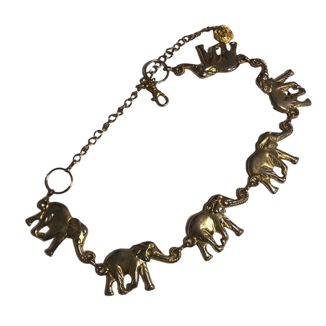 Gold Tone Elephant Chain Belt she’s giving gaudy... Depop
