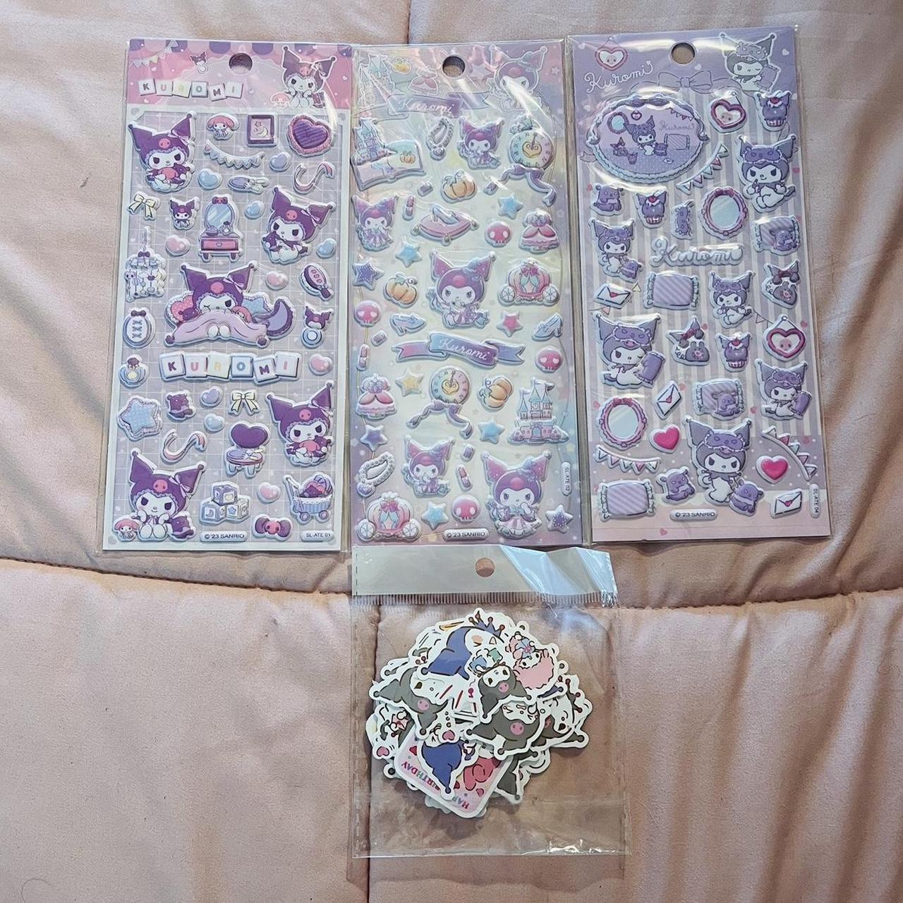 NWT Sanrio Kuromi Puffy stickers & mini stickers... Depop