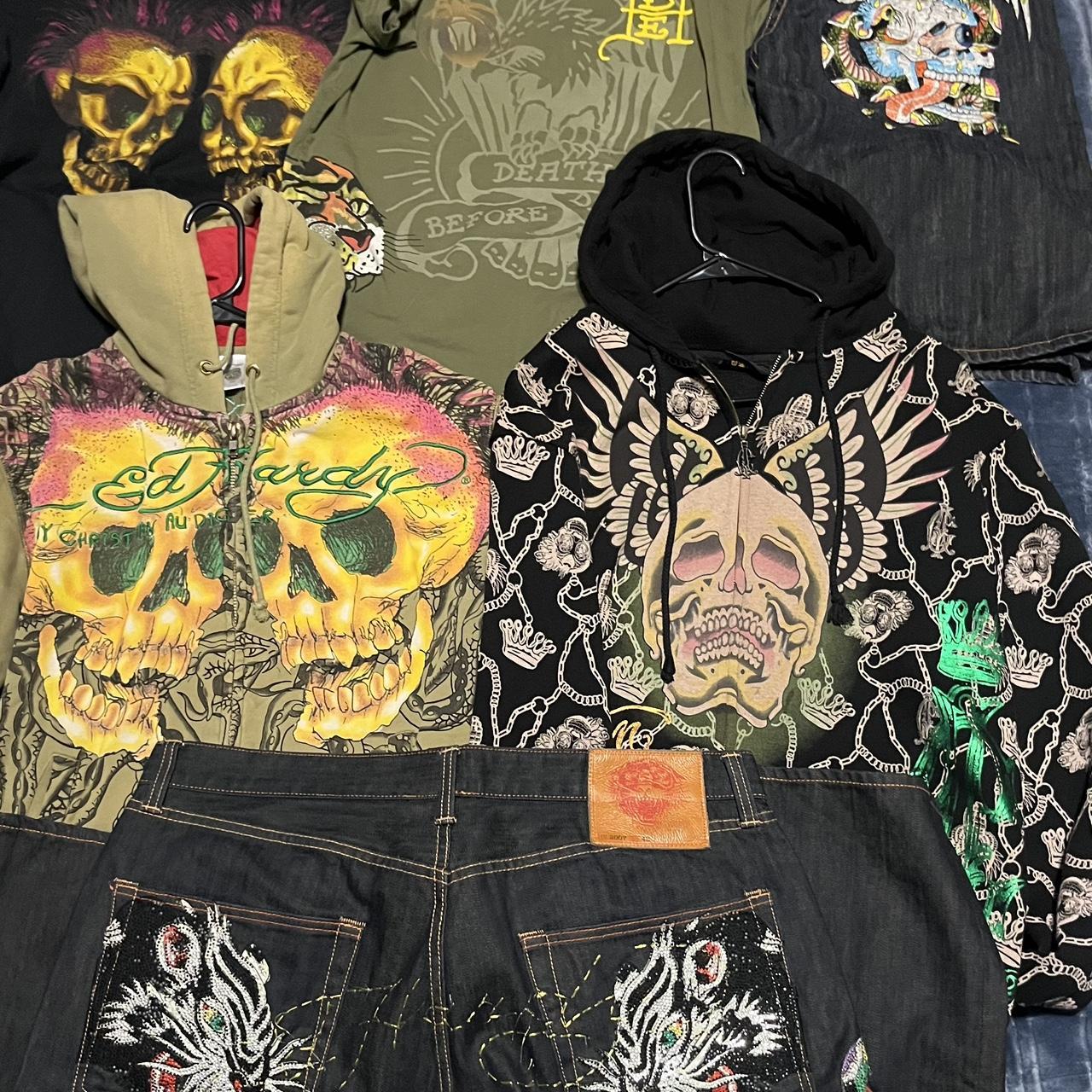 Ed Hardy Men's Hoodie | Depop