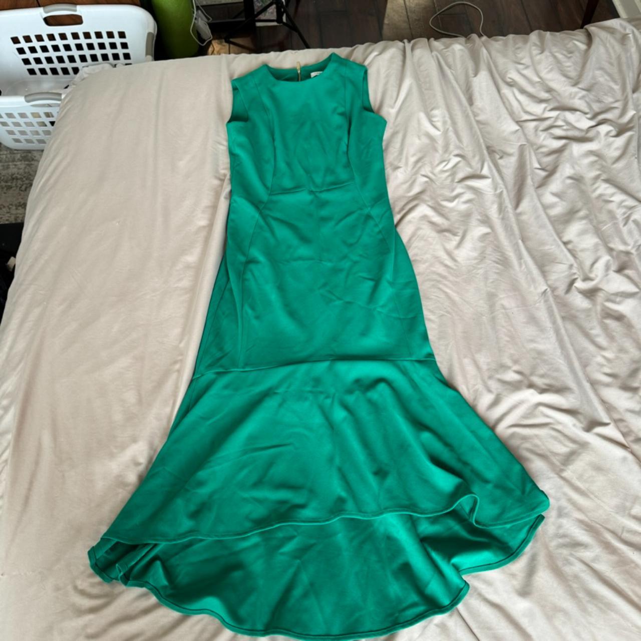 Calvin Klein ruffle hem midi dress. Great for. Depop