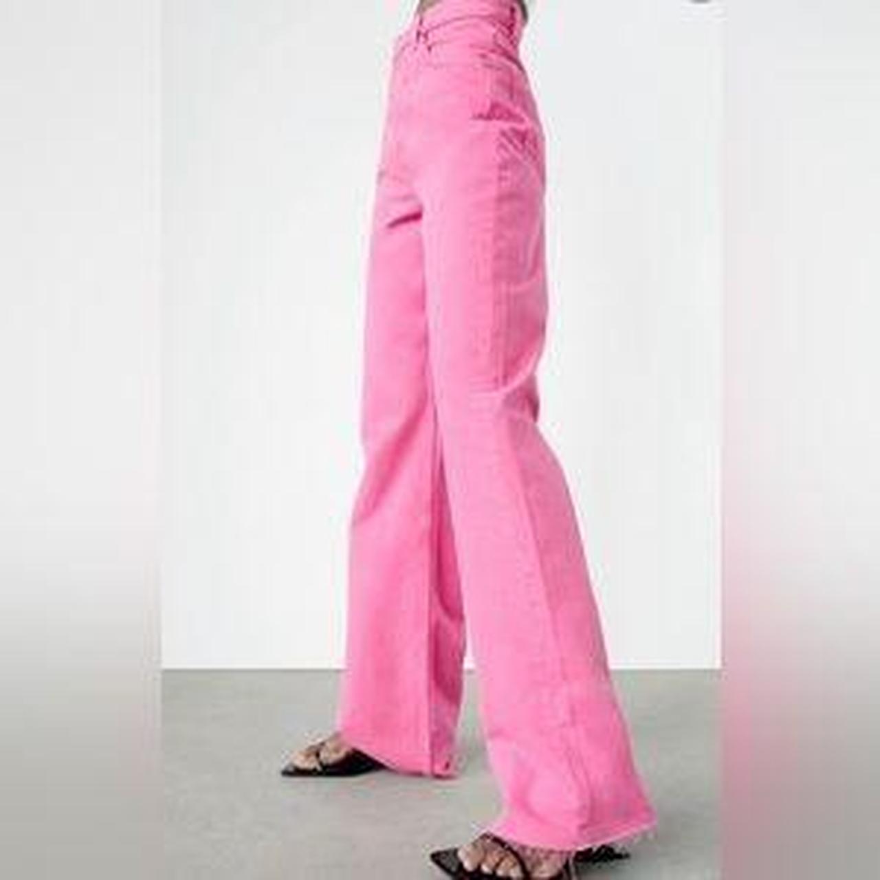Wide Leg Bubblegum Pink Pants