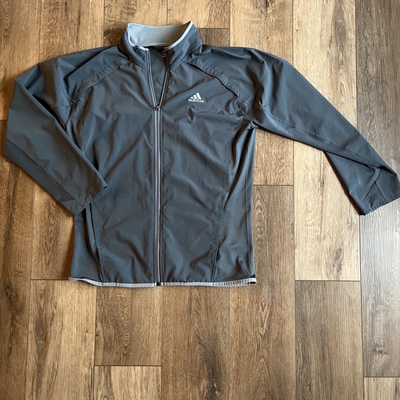 Adidas Men's Grey Jacket | Depop