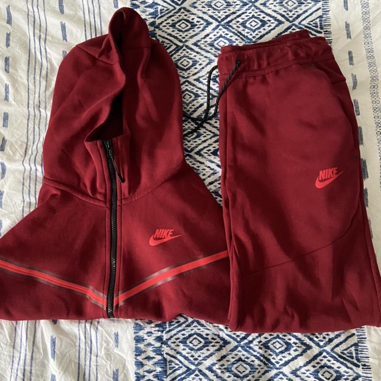 nike tech red suit