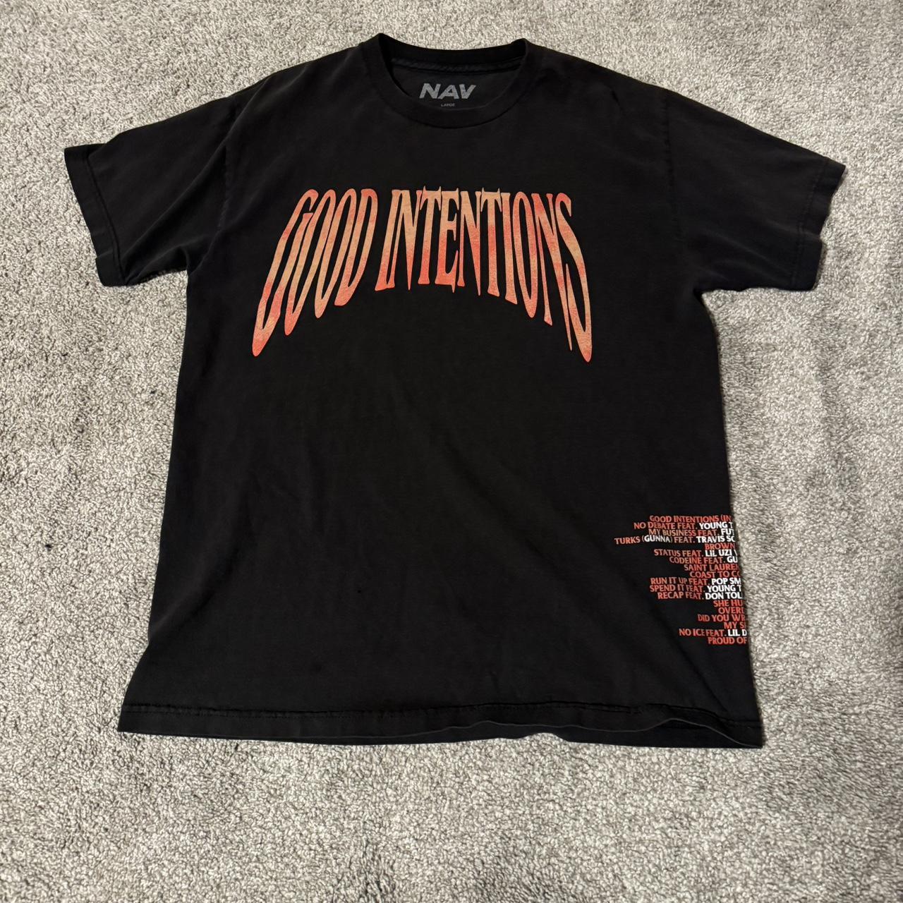 Nav x Vlone Good Intentions Tee Black L