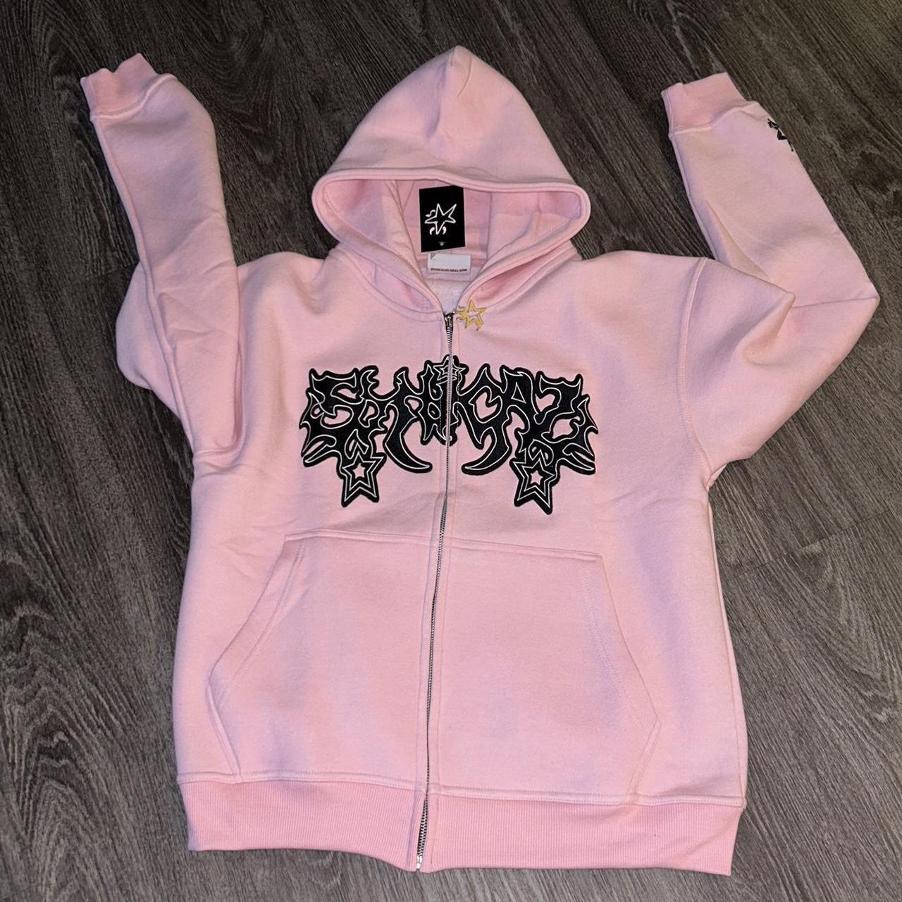Men's Pink Hoodie Depop