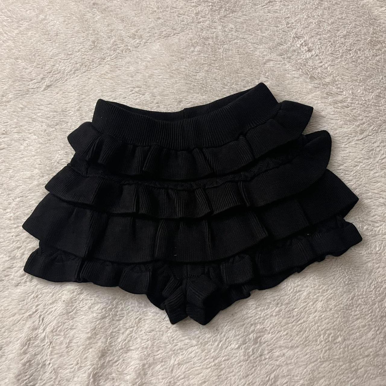 The cutestttt black knitted bloomer shorts. Can be... - Depop