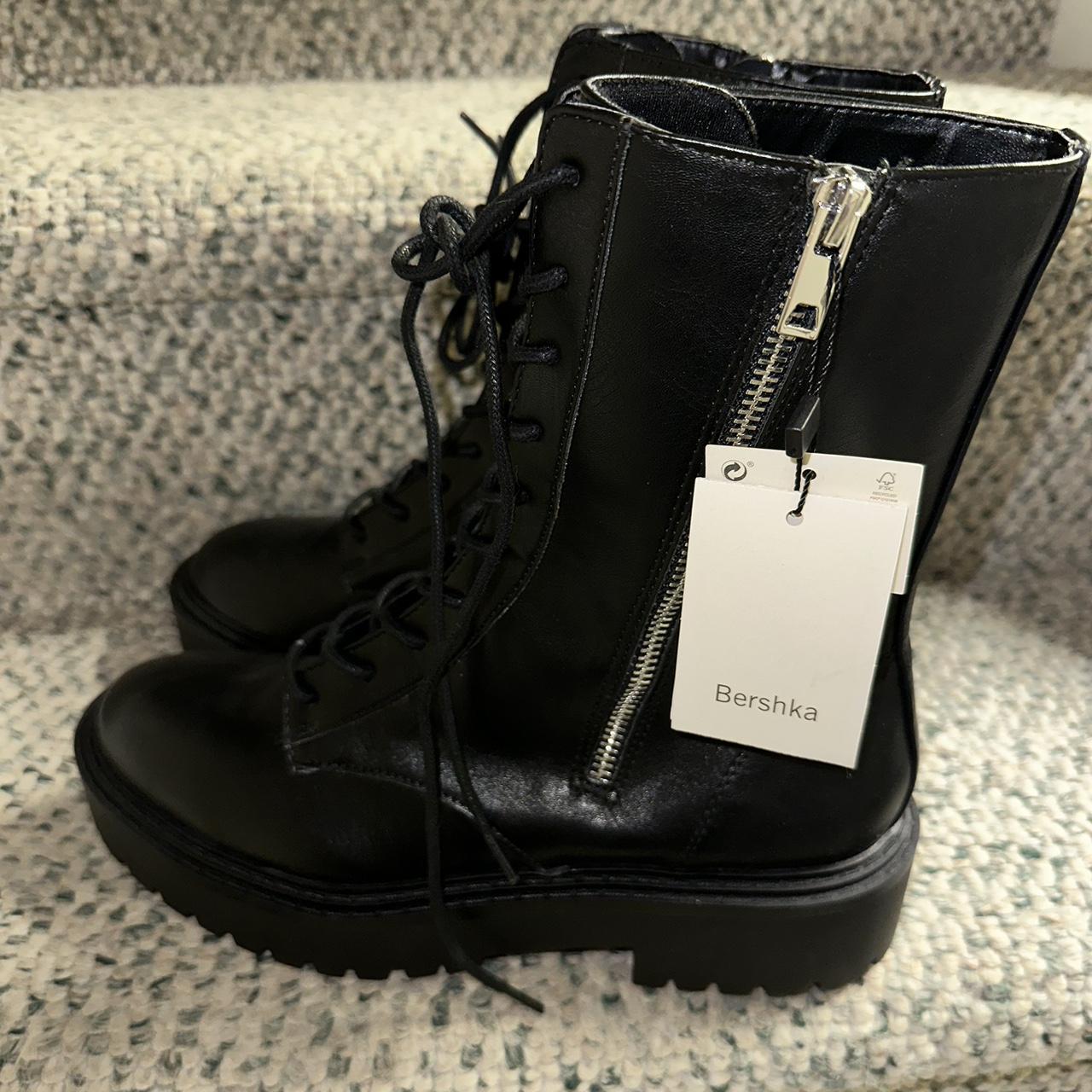 bershka combat boots