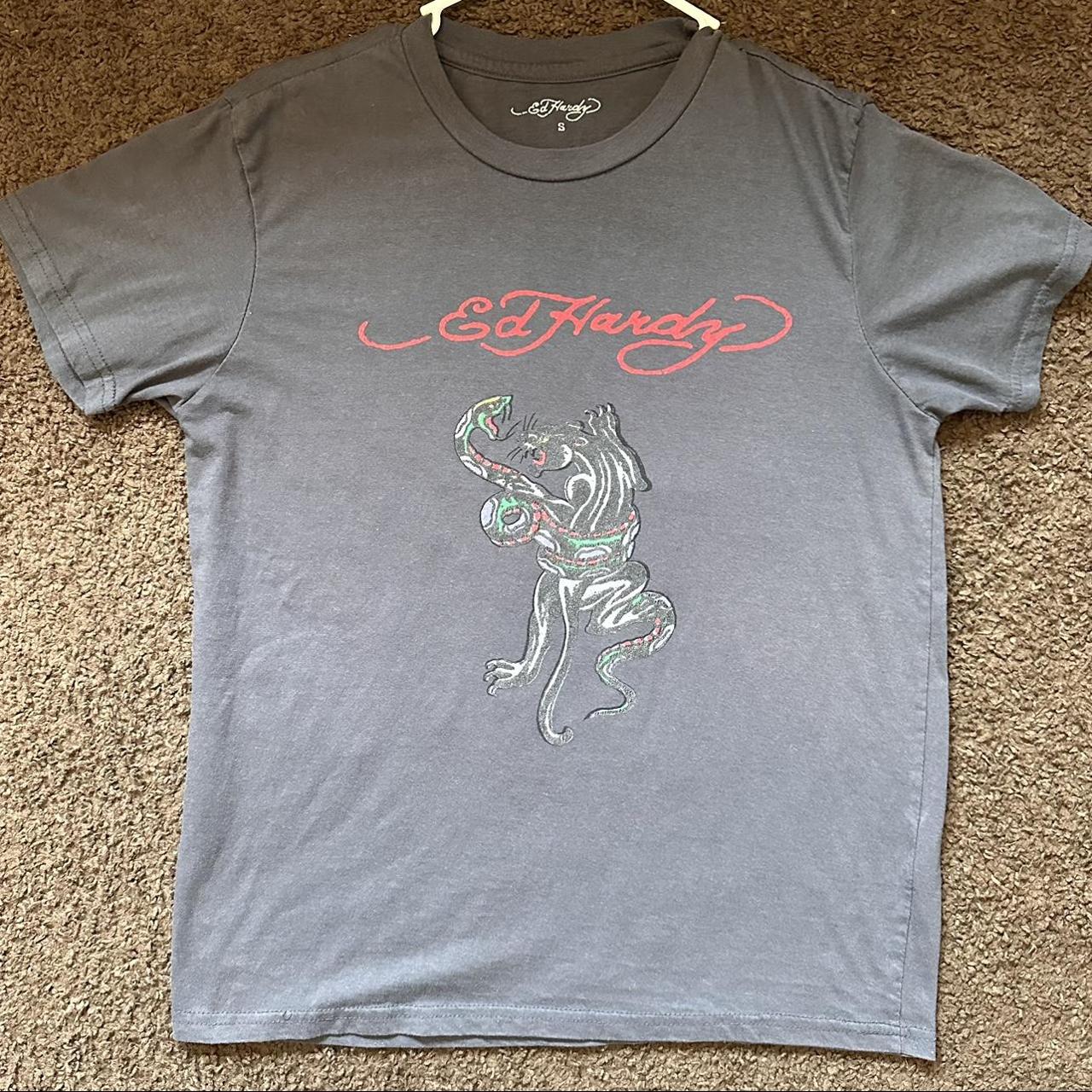 Ed Hardy Men S Multi T Shirt Depop   P0 