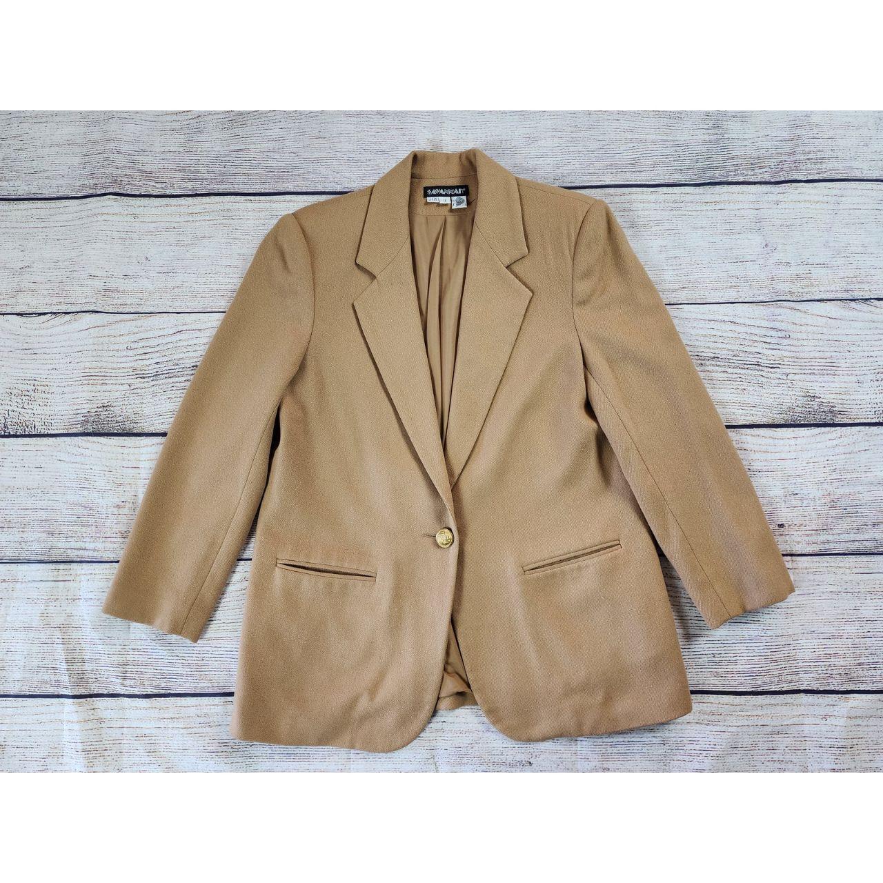 Source Unknown Women's Blazer Jacket - Tan/Brown … - image 1