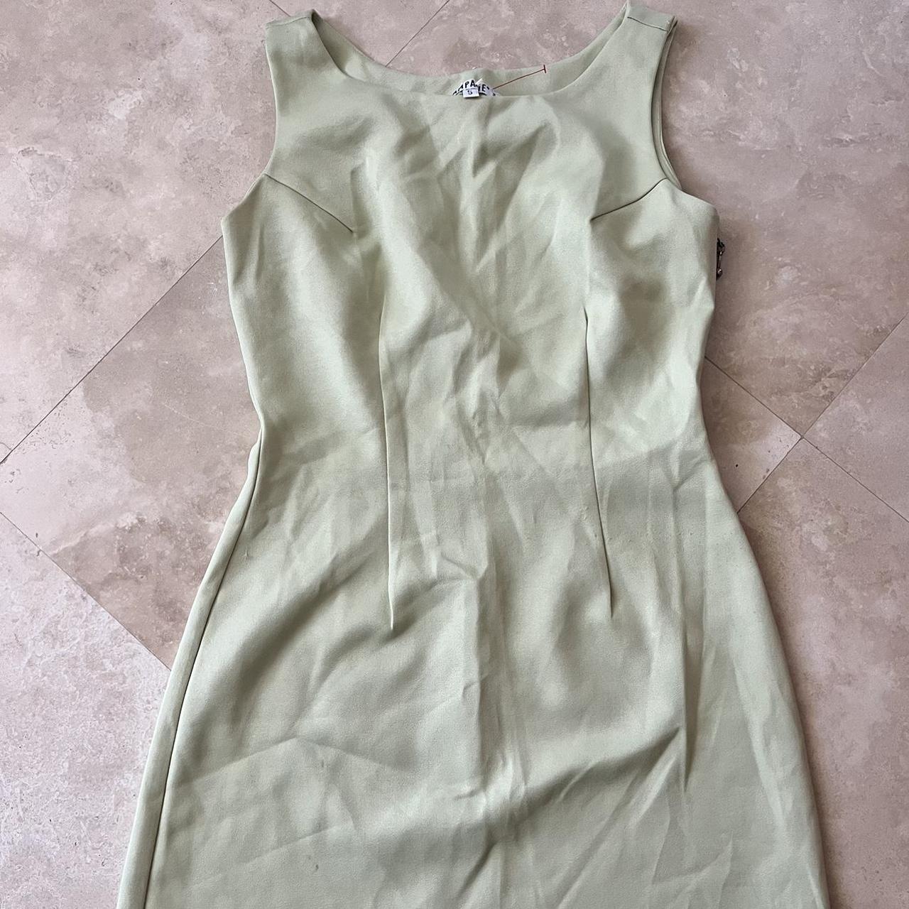 Vintage 90s Rampage Lime Green Mini Dress Size... - Depop