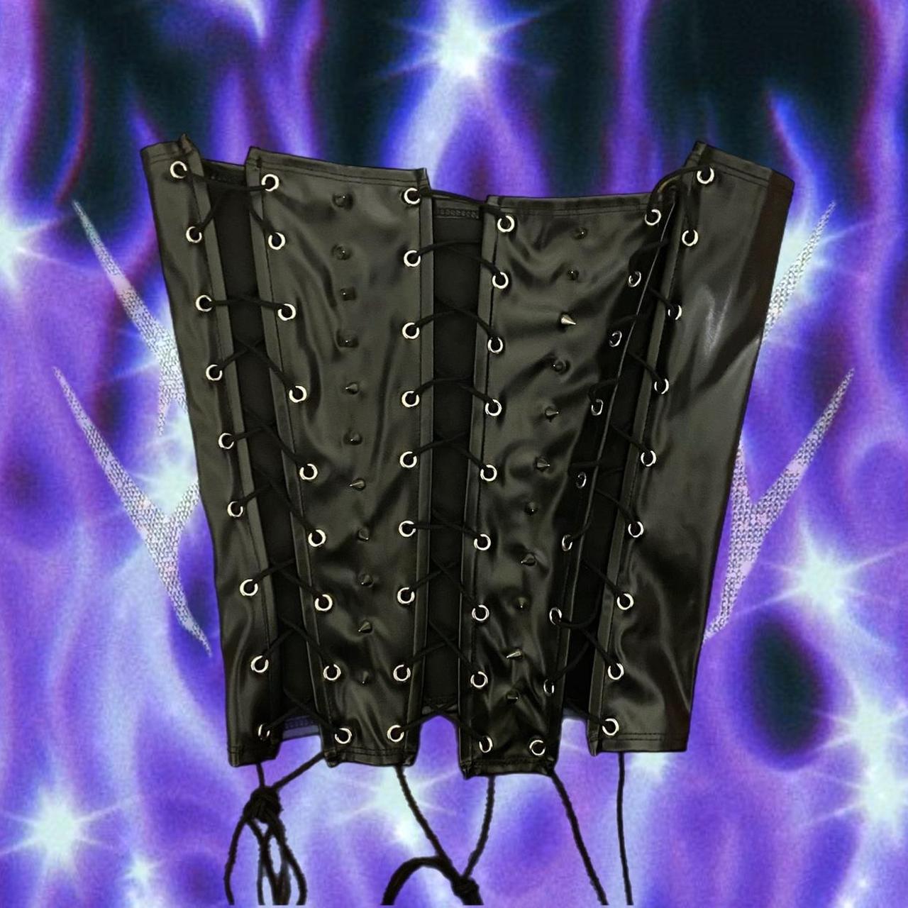 Source Unknown Women's Corset - Black/Multi - XS … - image 1