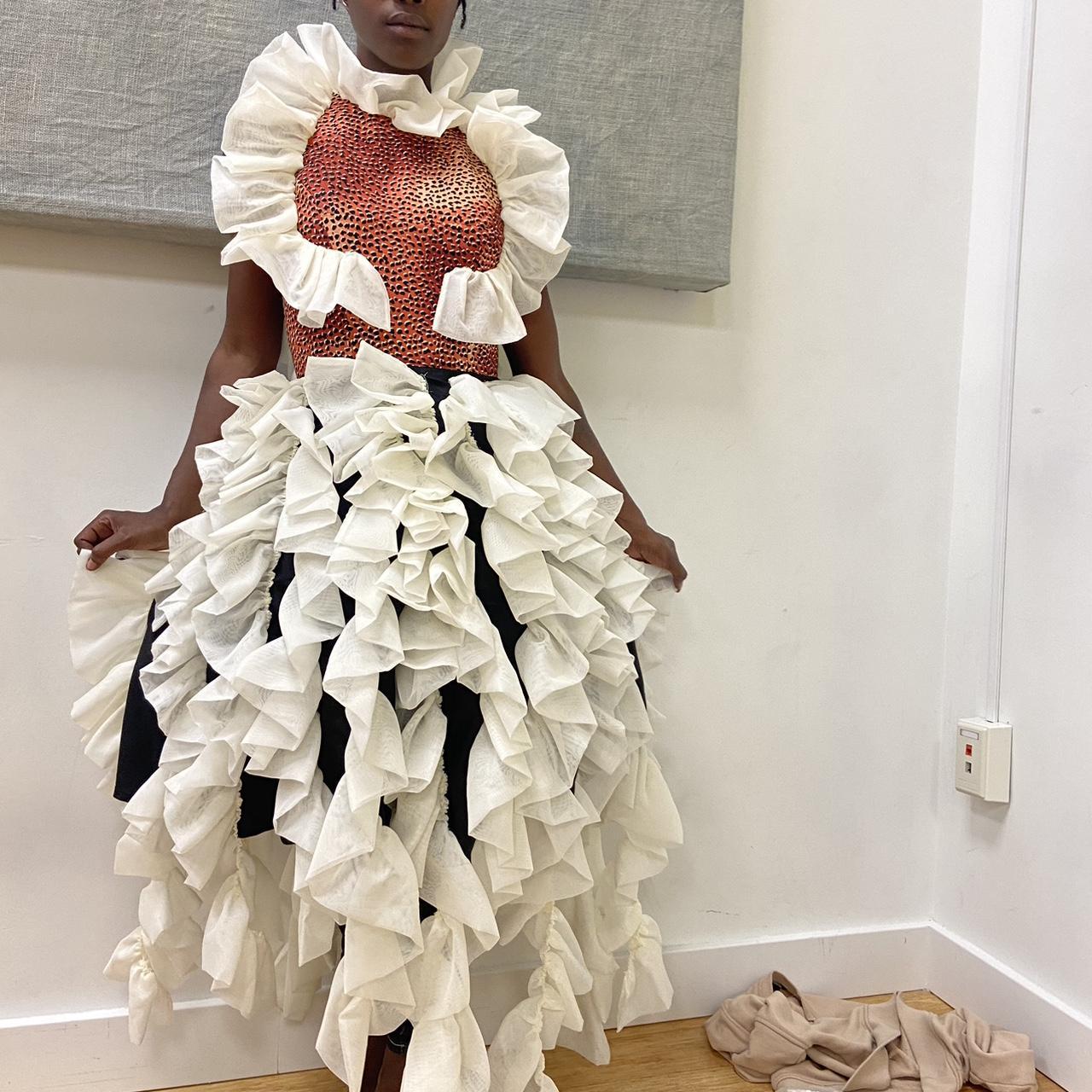 Avant-garde dress designed and sewn by Depop