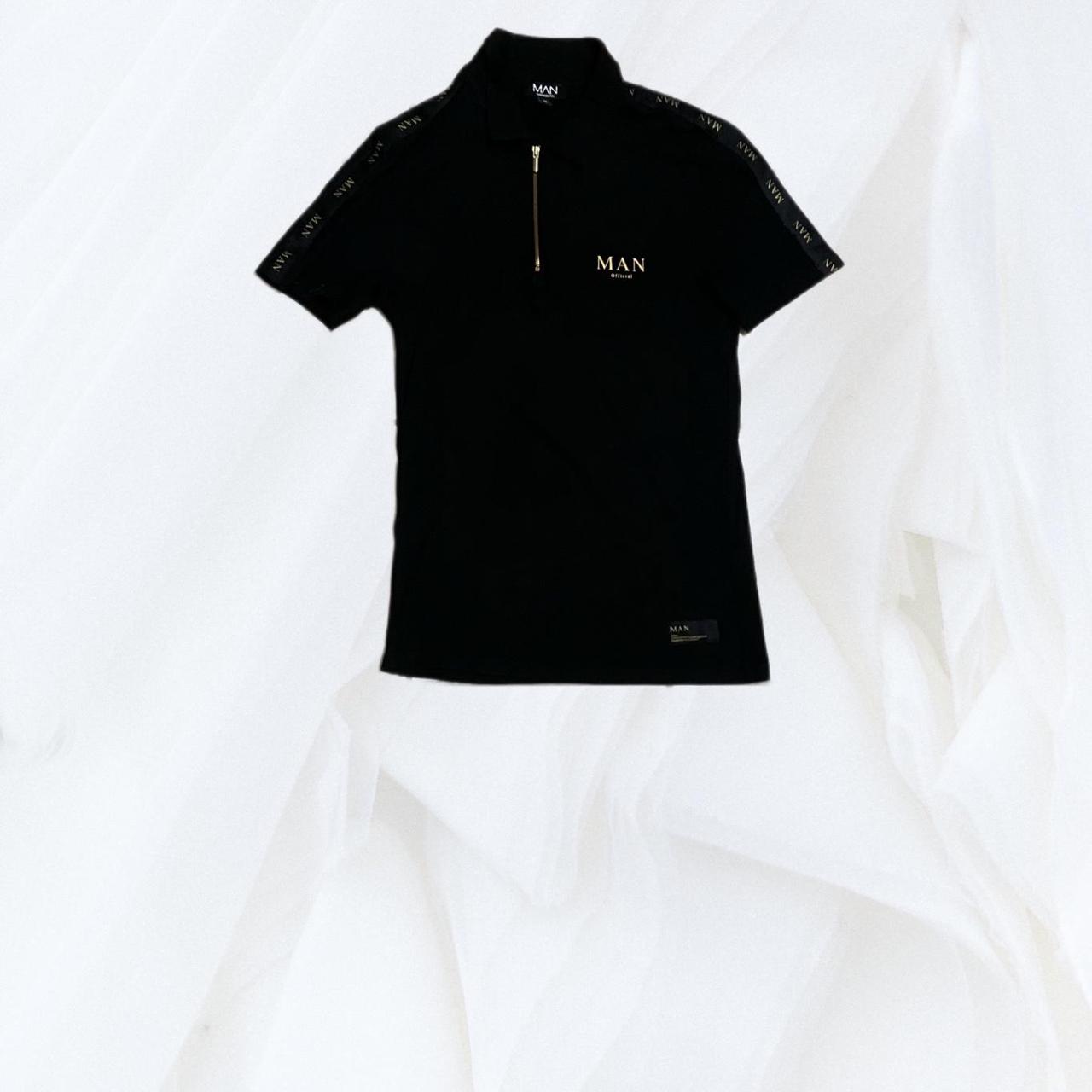 Boohoo Men's Black Poloshirts Depop