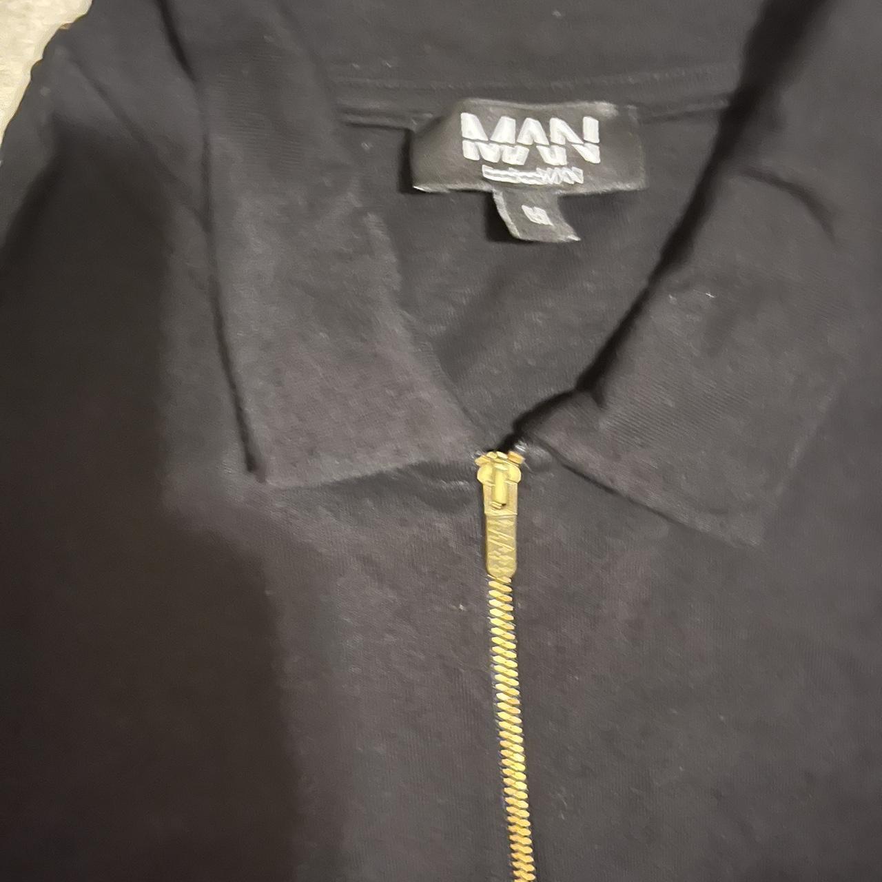 Boohoo Men's Black Poloshirts Depop